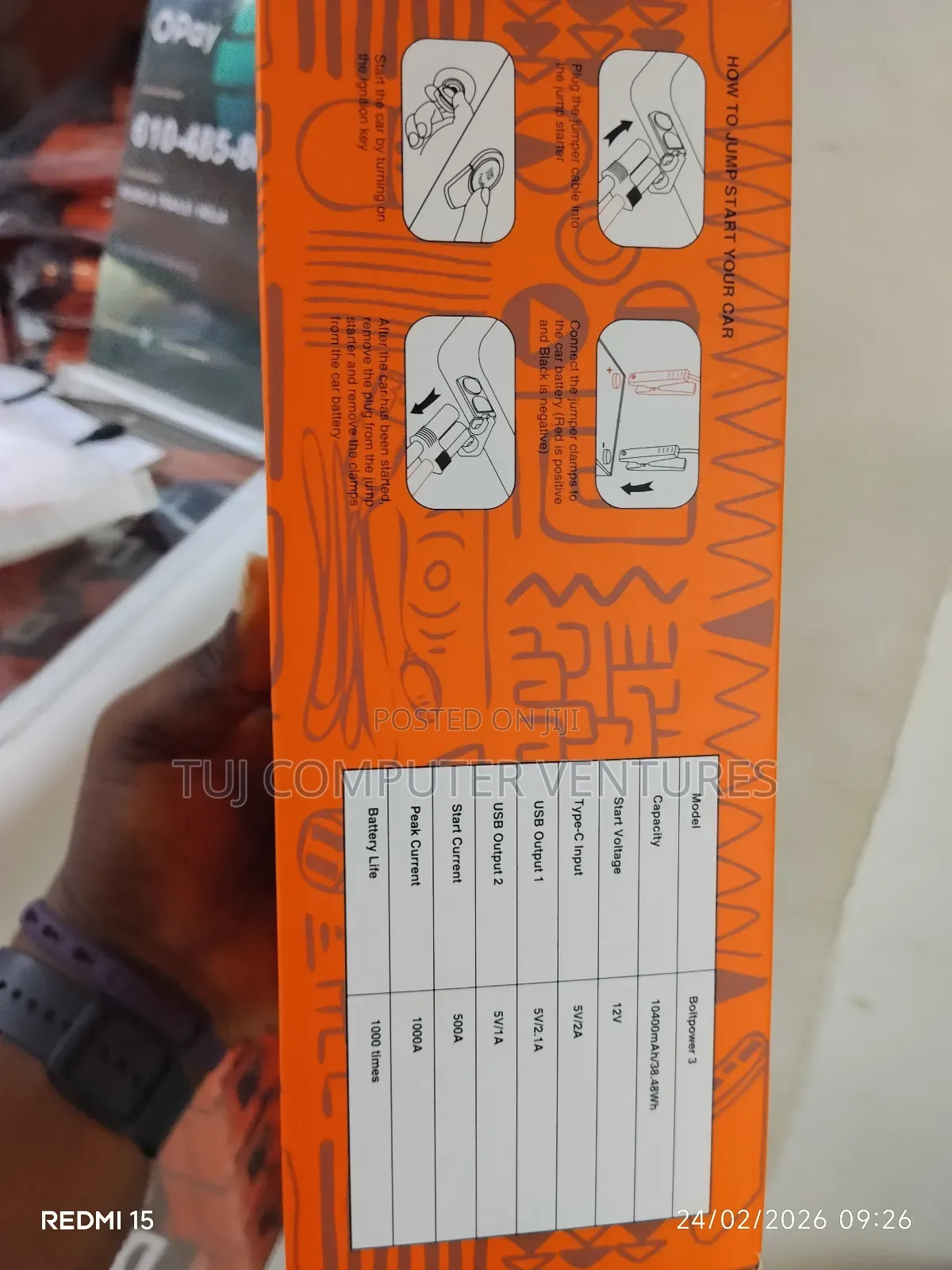 New Age Jump Starter 10400mah
