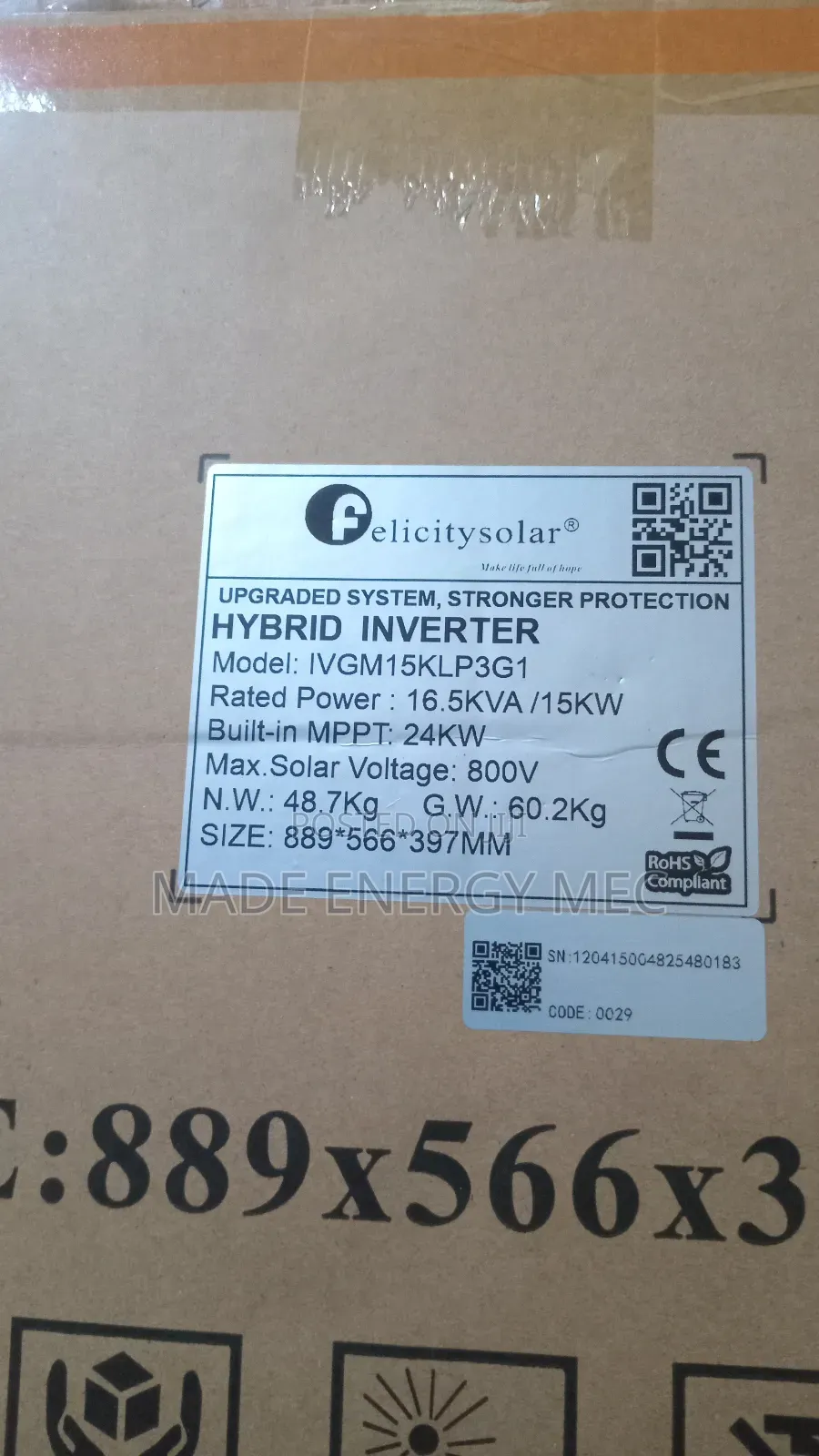 15kva Ivgm Felicity Inverter 48v