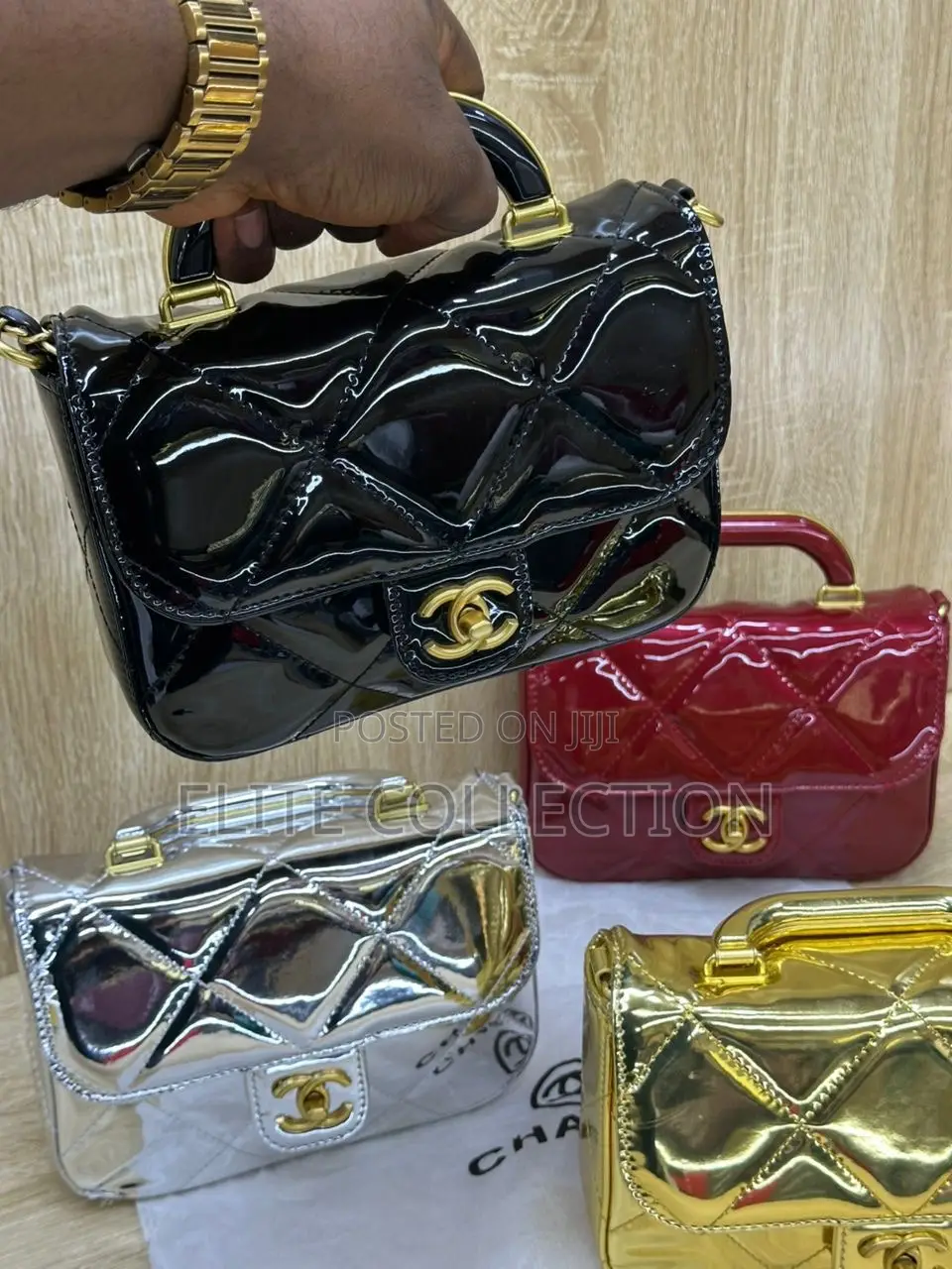 Glossy Luxury Chanel Midi Bag Available in Colours,
