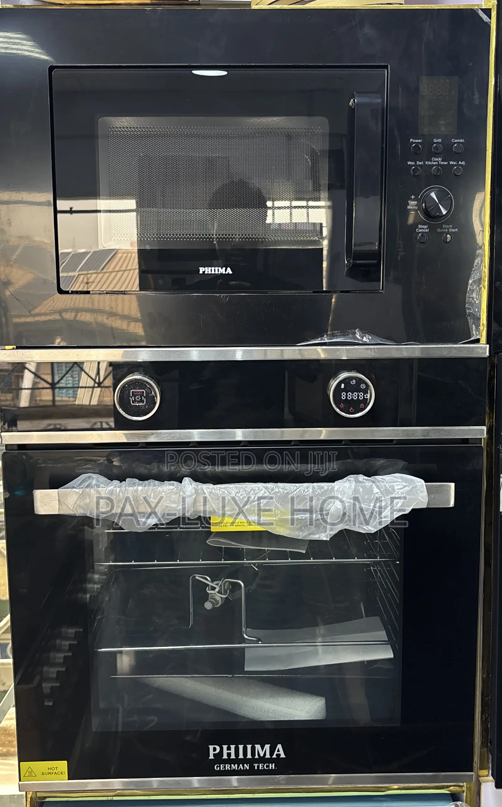 Phiima Electric Oven and Microwave (Black) With Warranty