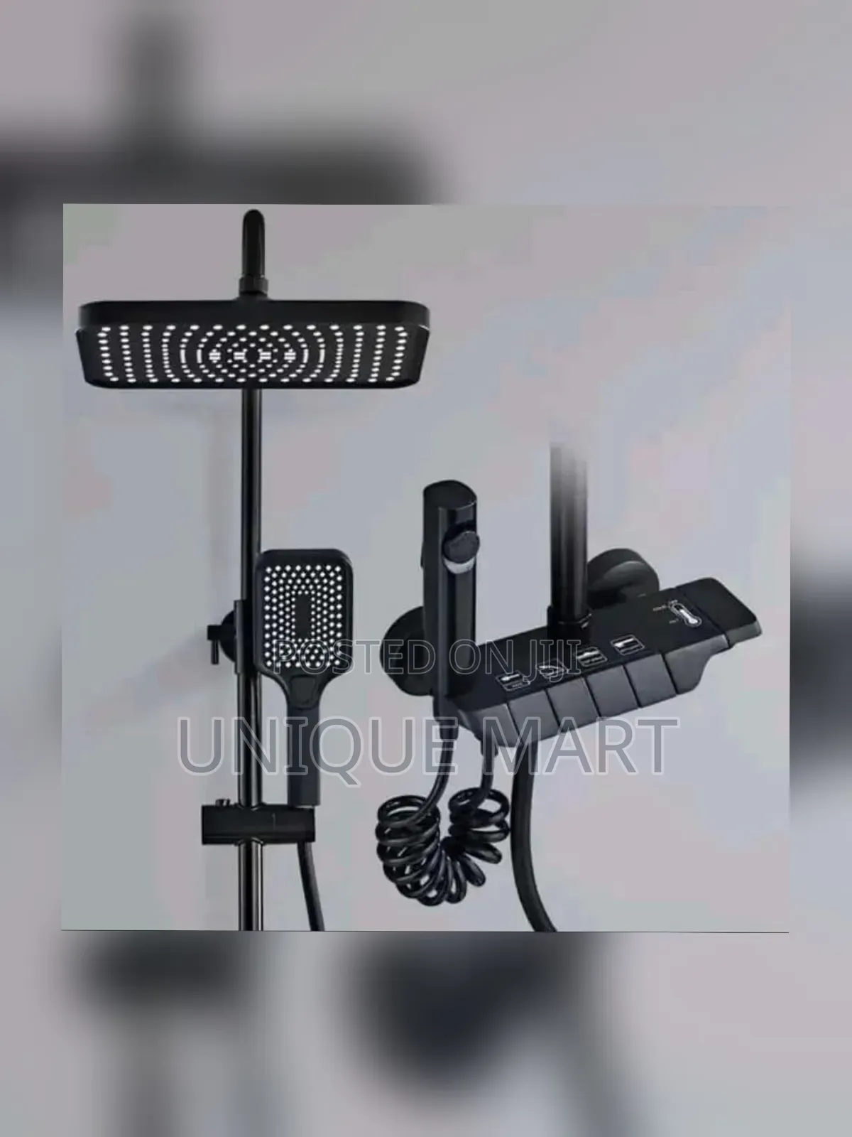 Quality Black Color Piano Standing Shower With Several Spray Patterns