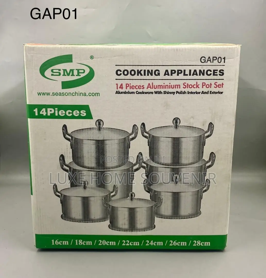 7 in 1 Set of Cooking Pot With Cover