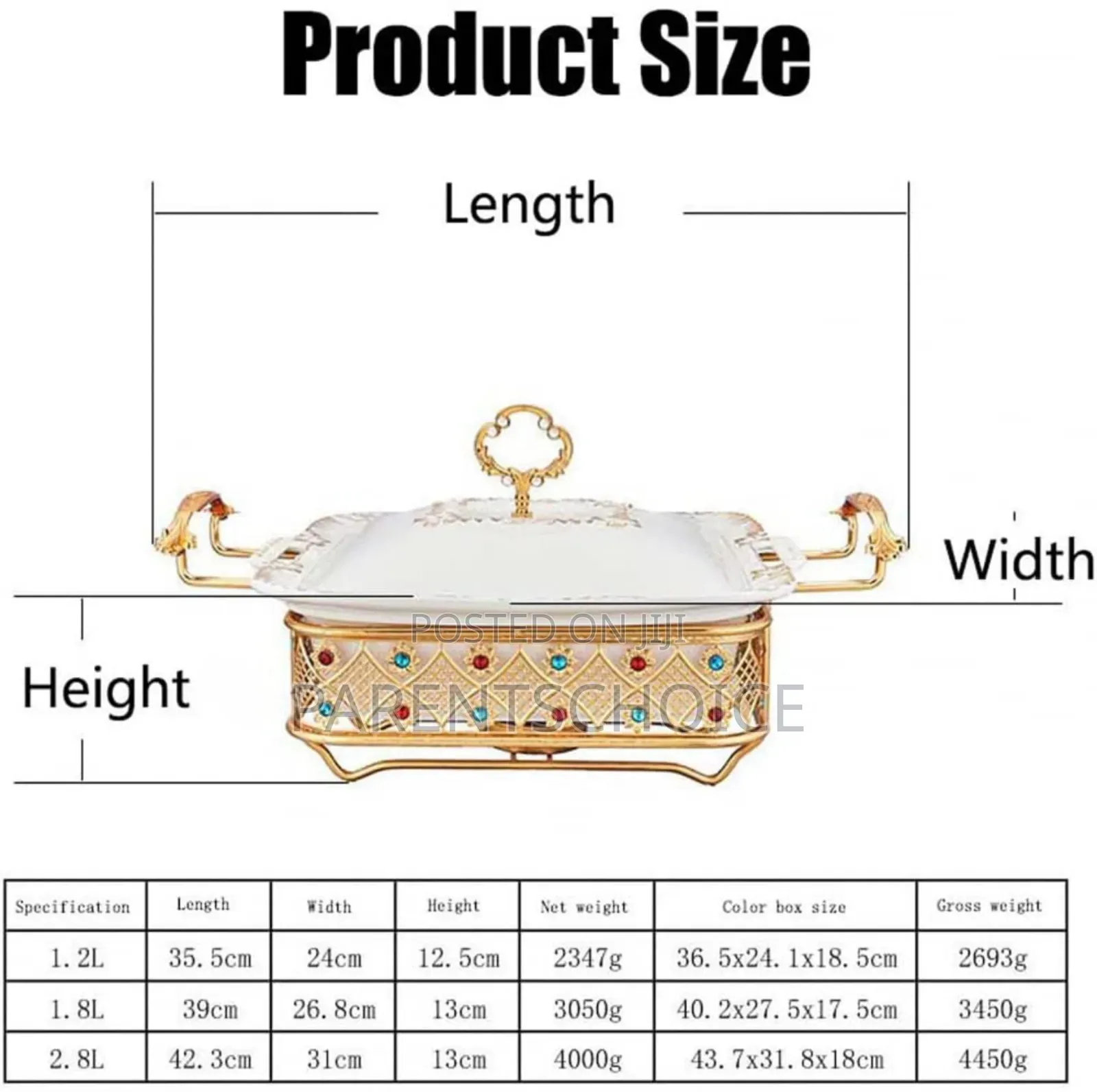 Diamond-Studded Hot Pot Buffet Stove, Square Ceramic Buffet Stove-3pcs