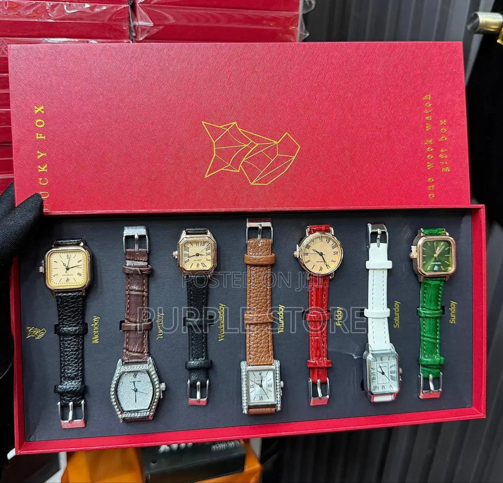 Lucky Fox 7 Watches in One Pack Watch as Seen