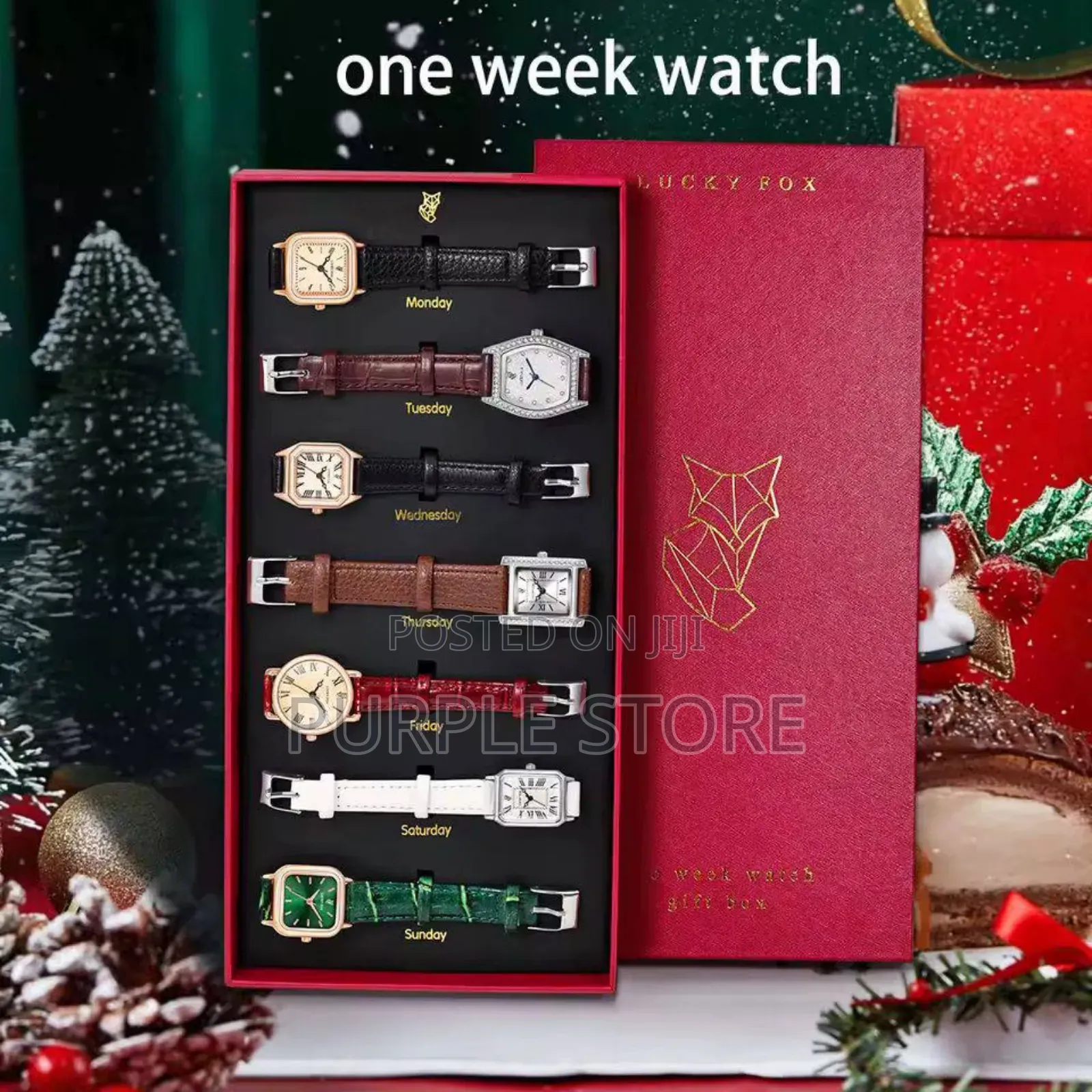 Lucky Fox 7 Watches in One Pack Watch as Seen