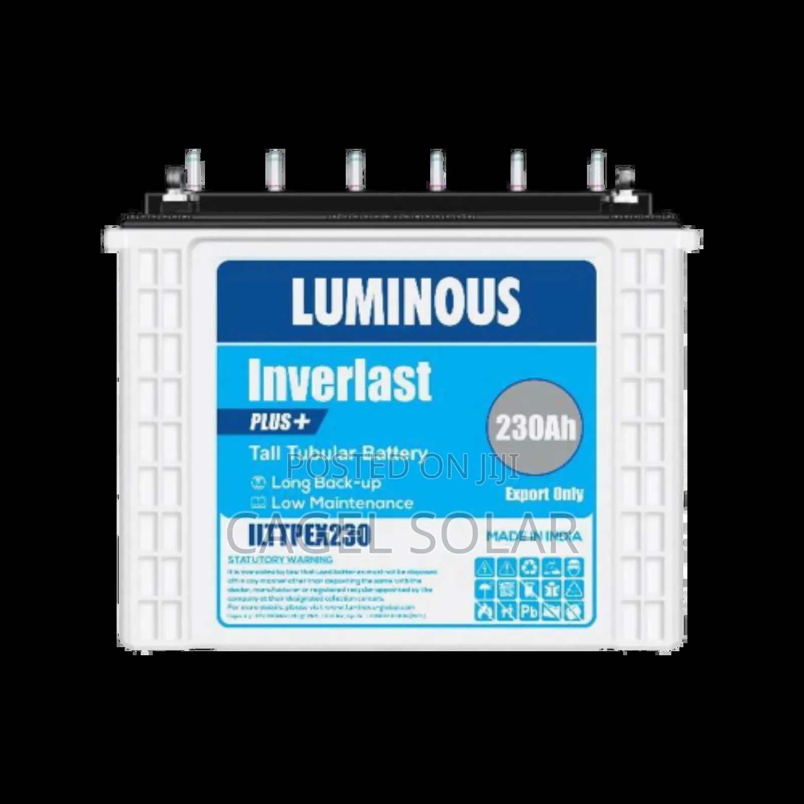 Luminous Inverlast 230ah Tubular Battery – Available in Kano