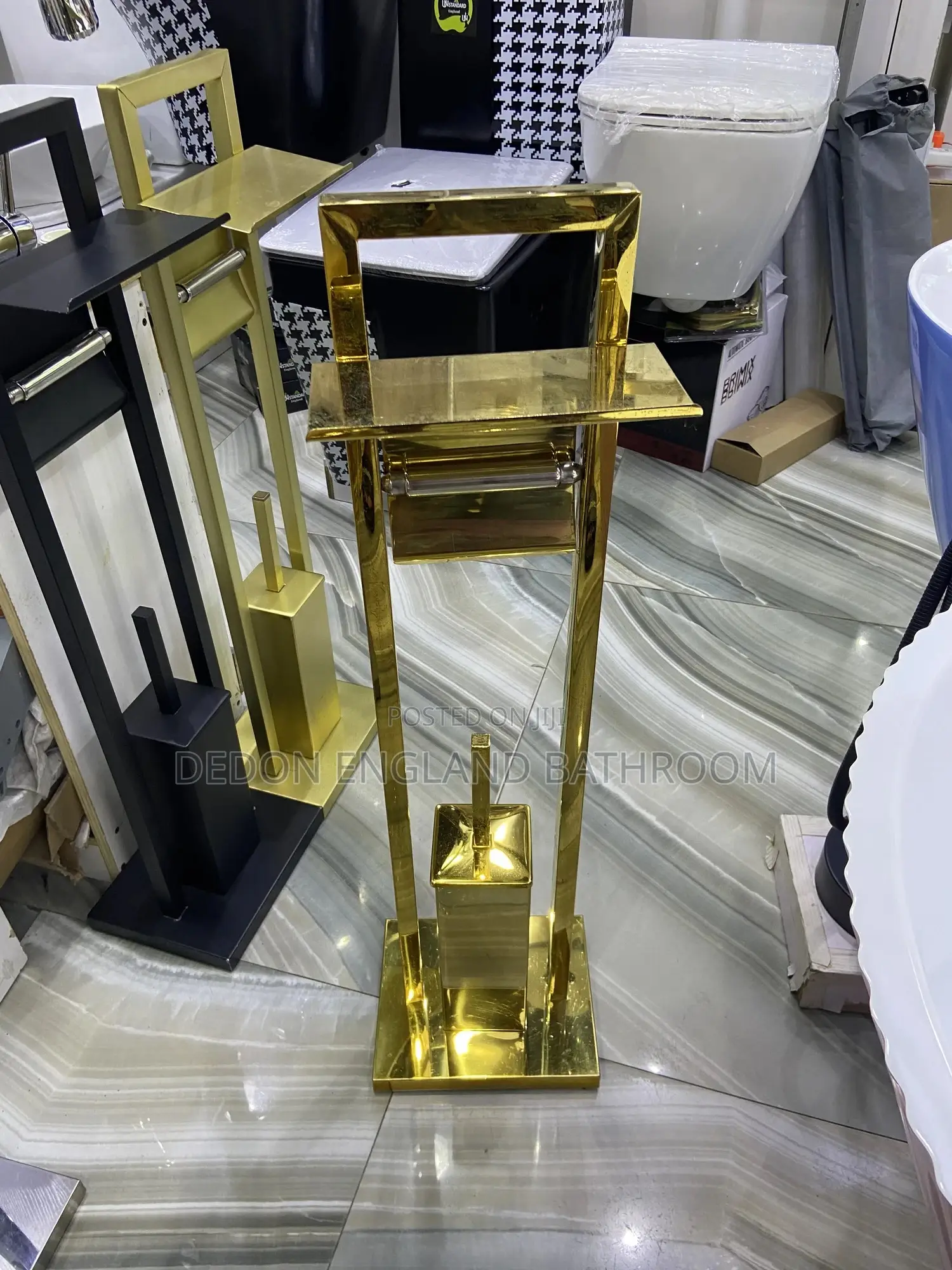 High Quality England Gold Standing Bathroom Accessories