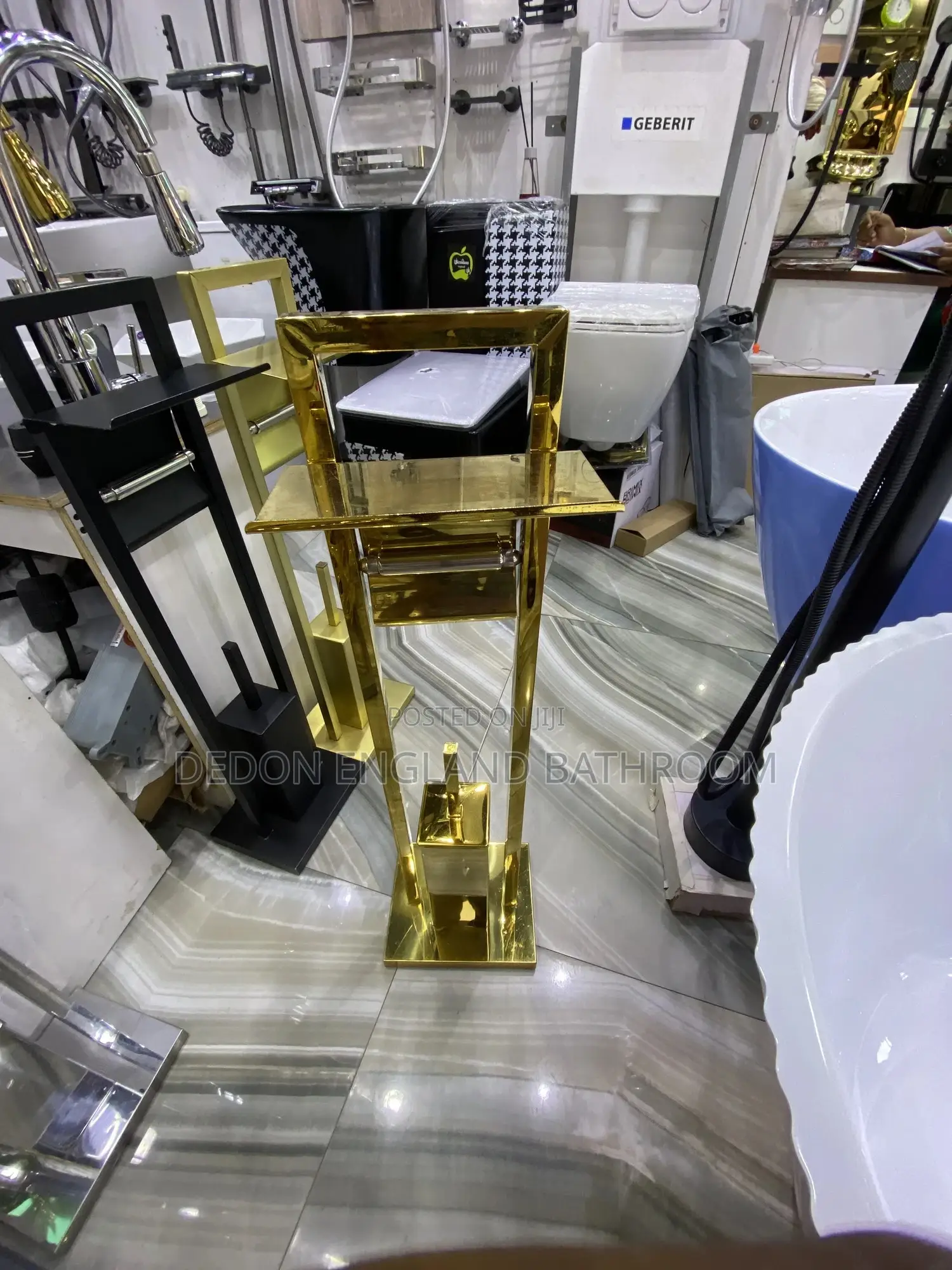 High Quality England Gold Standing Bathroom Accessories
