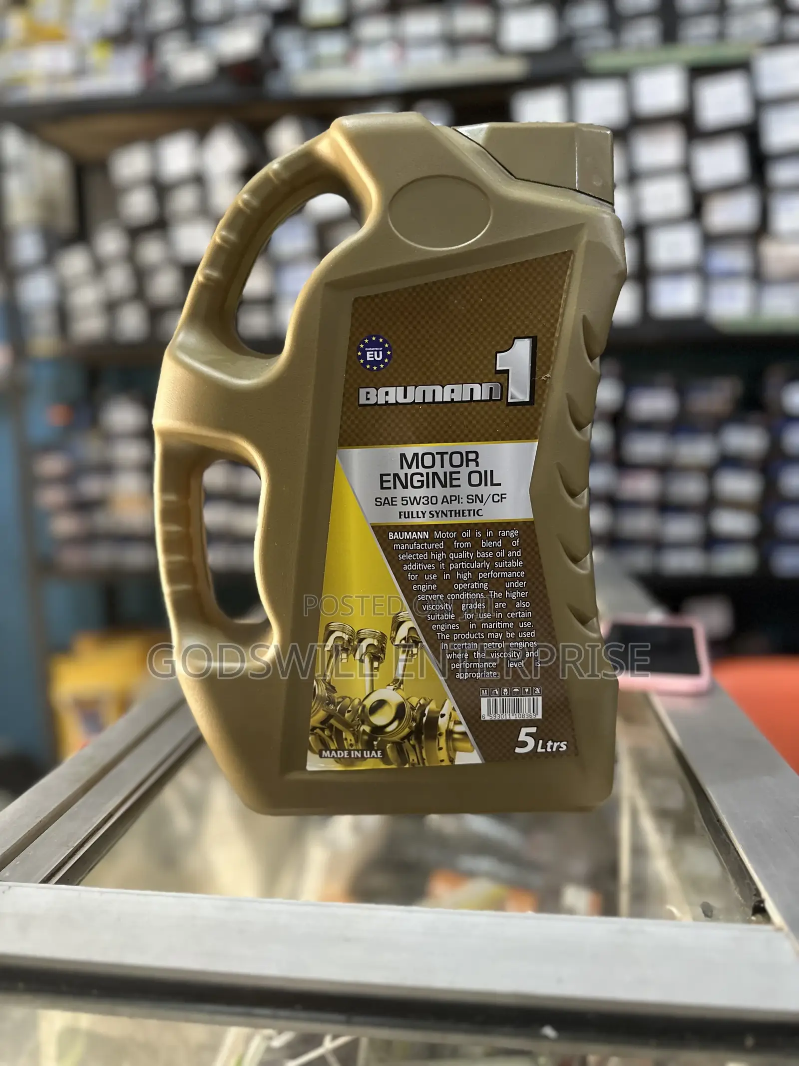 Baumann 1 Sae 5w-30 Fully Synthetic Motor Oil (5 Litres)