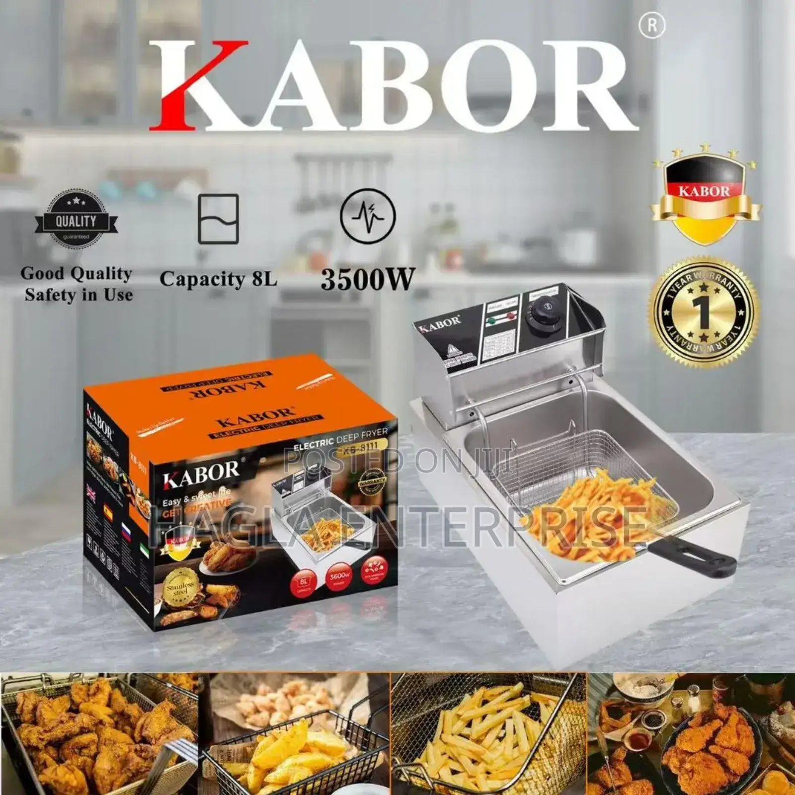 8liters Single Tub Deep Fryer