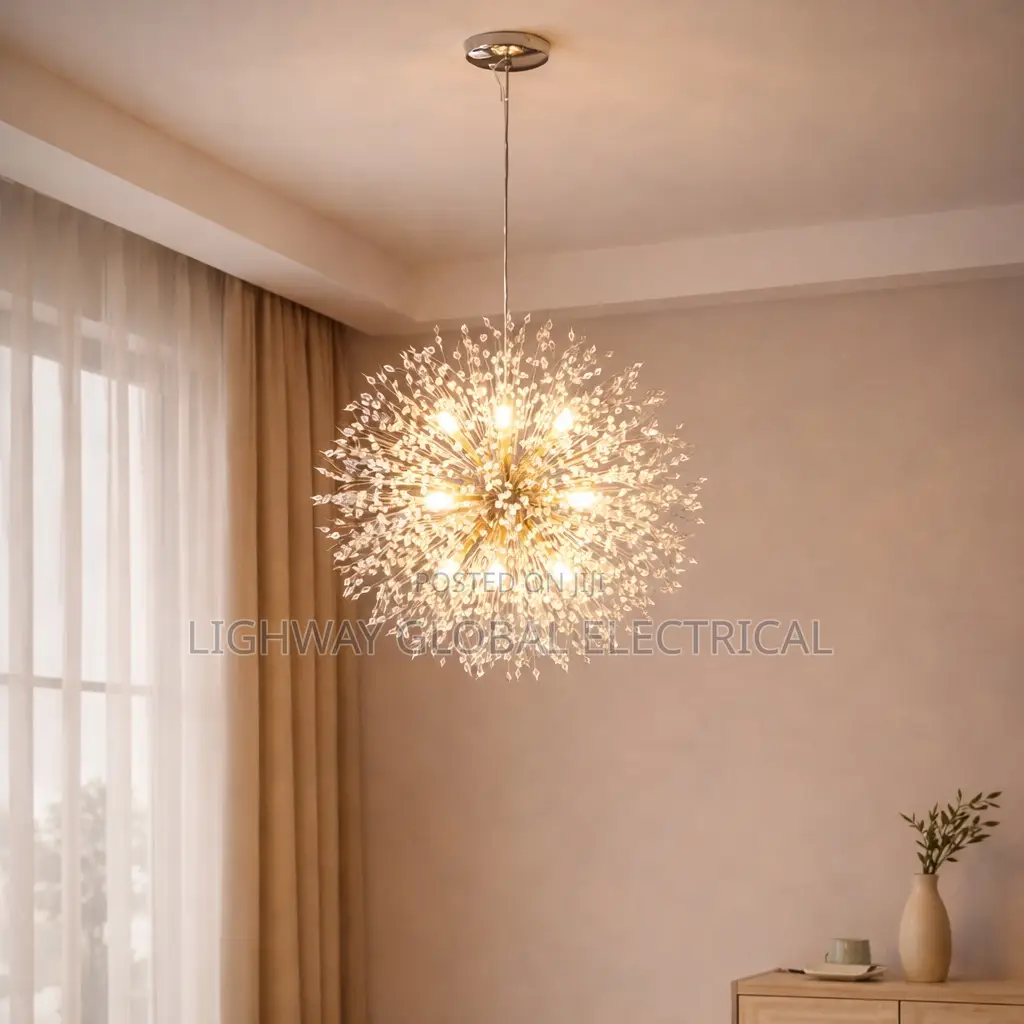 Modern Sky Star Fireball Crystal Bead Chandelier