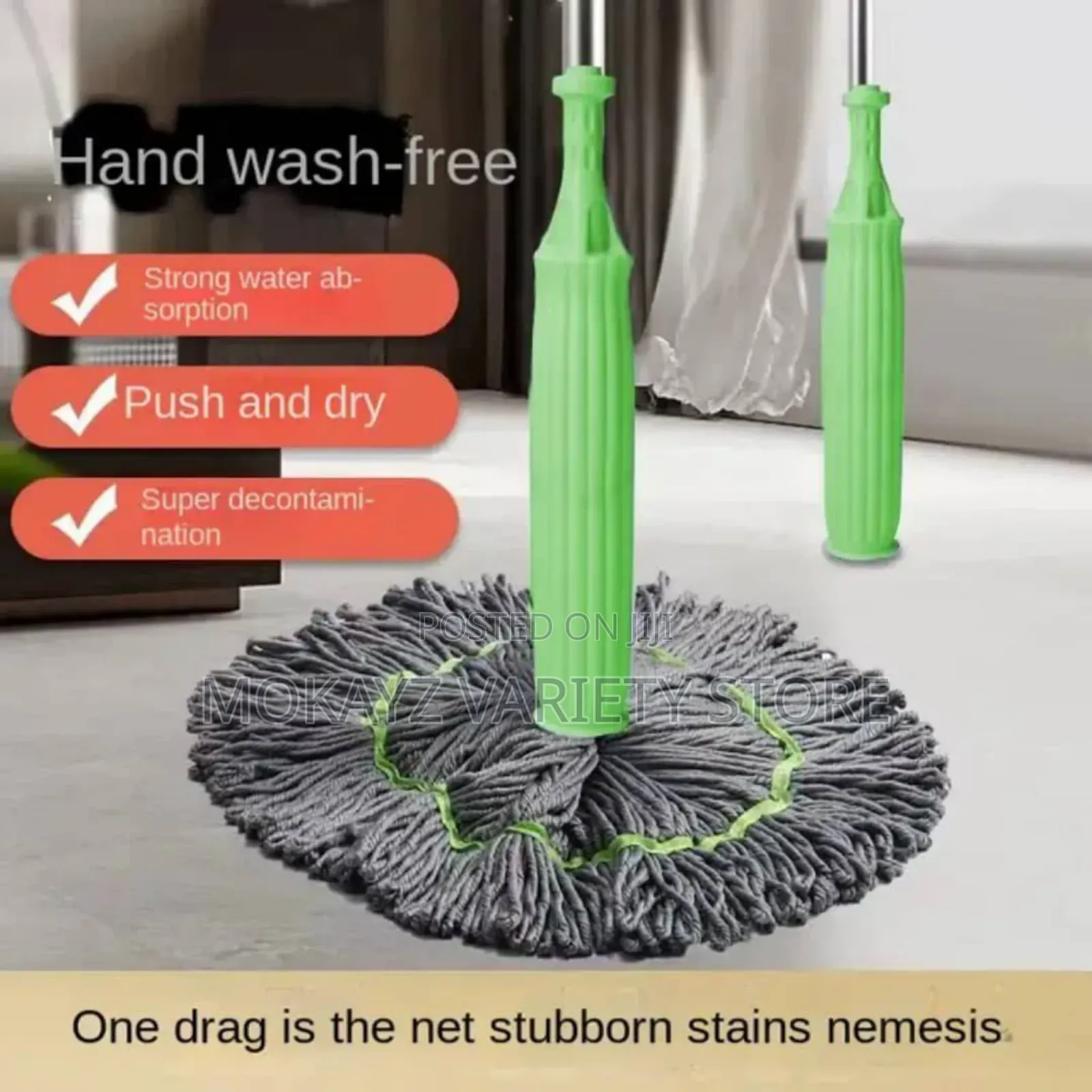 Wet Dry Handheld Long Microfiber Floor Mop