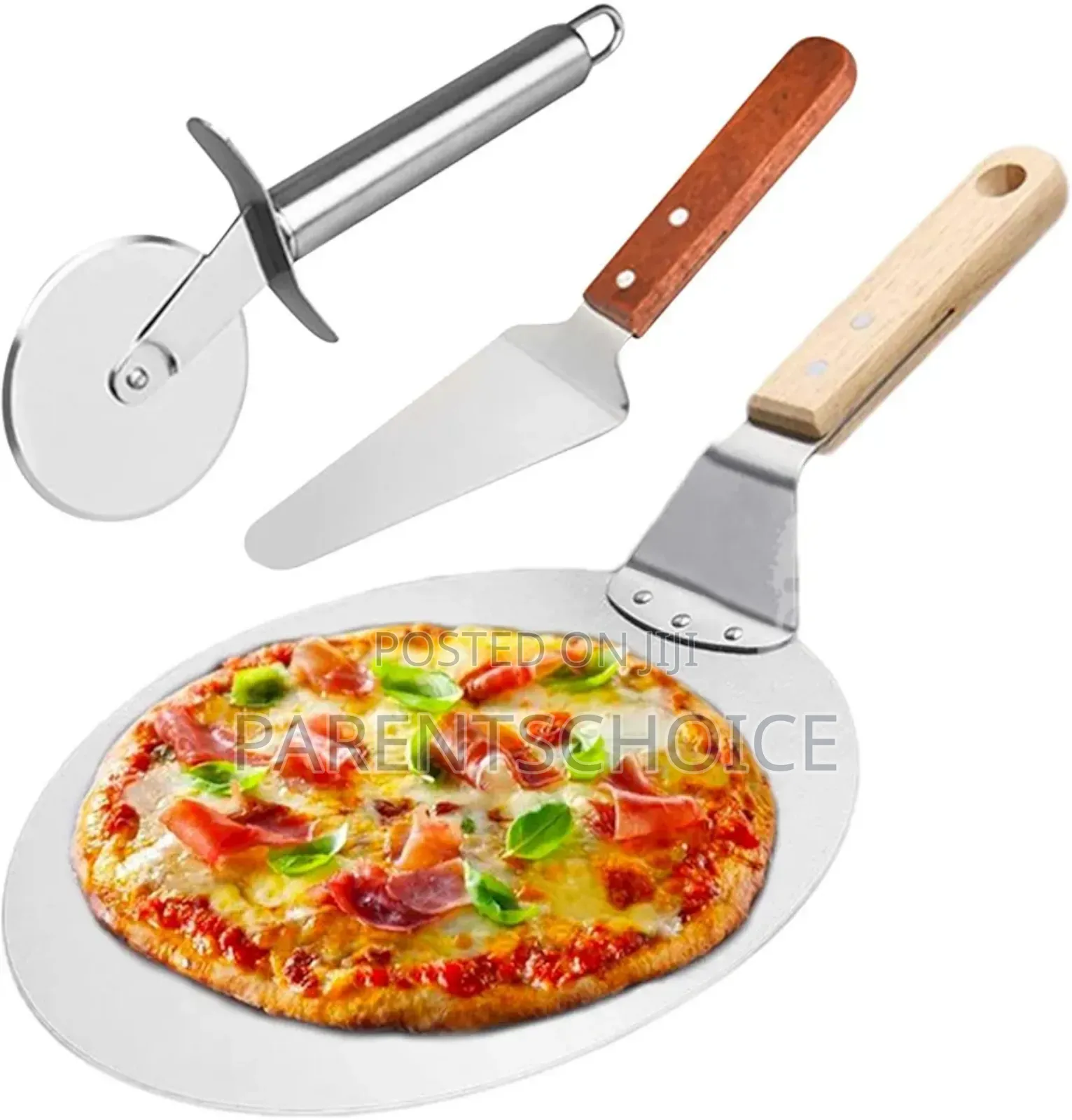 Pizza Accessories Pizza Oven Cutter With Wooden Handle
