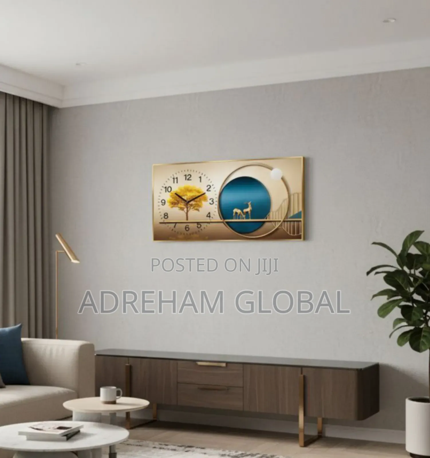 40by80 Beautiful Art Wall Clock