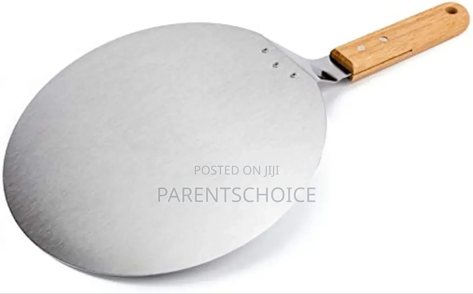 Stainless Steel Pizza, Cake Lifter With Wooden Handle