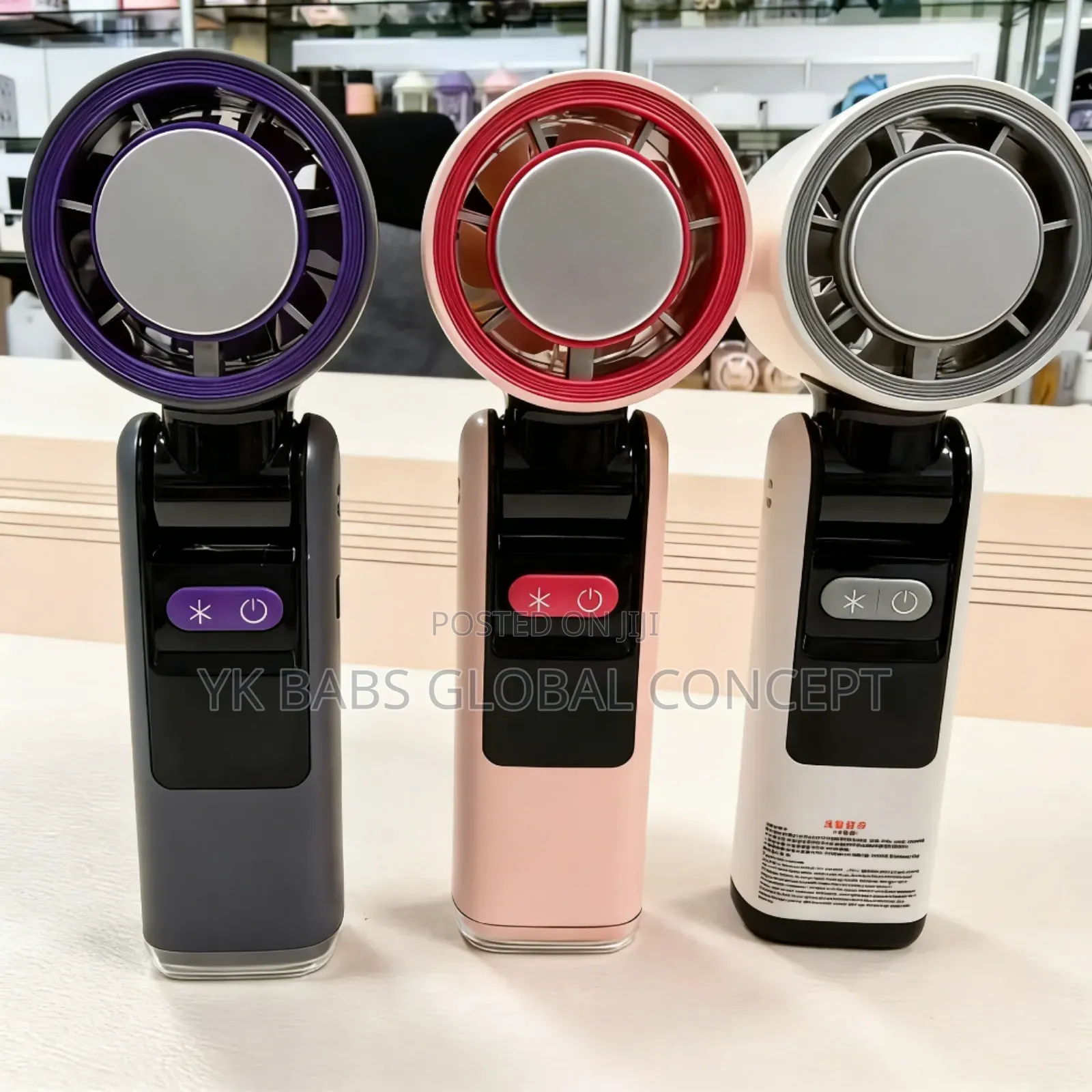 Rechargeable Bladeless Mini Ac Fan With Rope