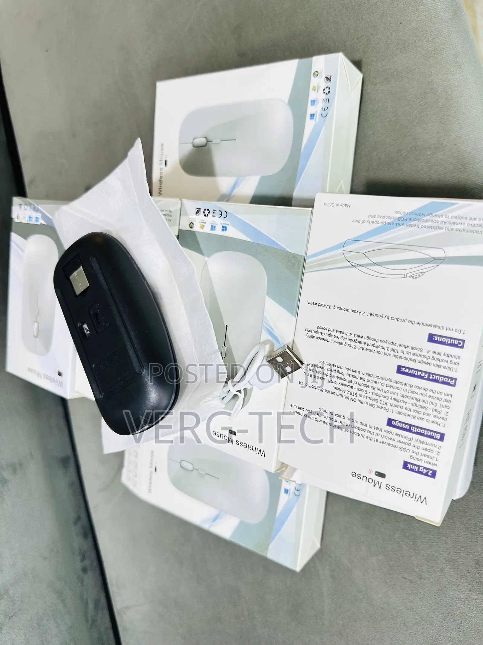 Rechargeable Wireless Bluetooth Mouse