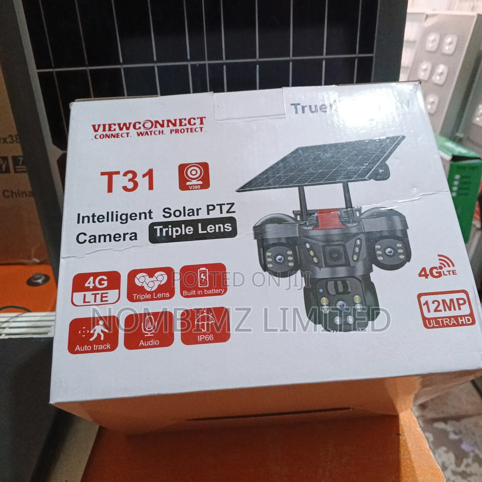 4glte 12mp Ultra Hd Intelligent Solar PTZ Camera Triple Lens