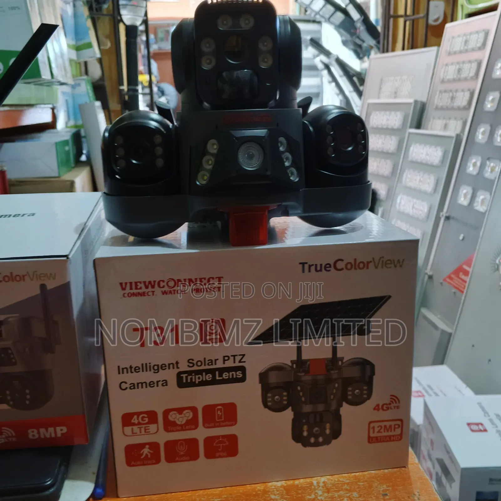 4glte 12mp Ultra Hd Intelligent Solar PTZ Camera Triple Lens