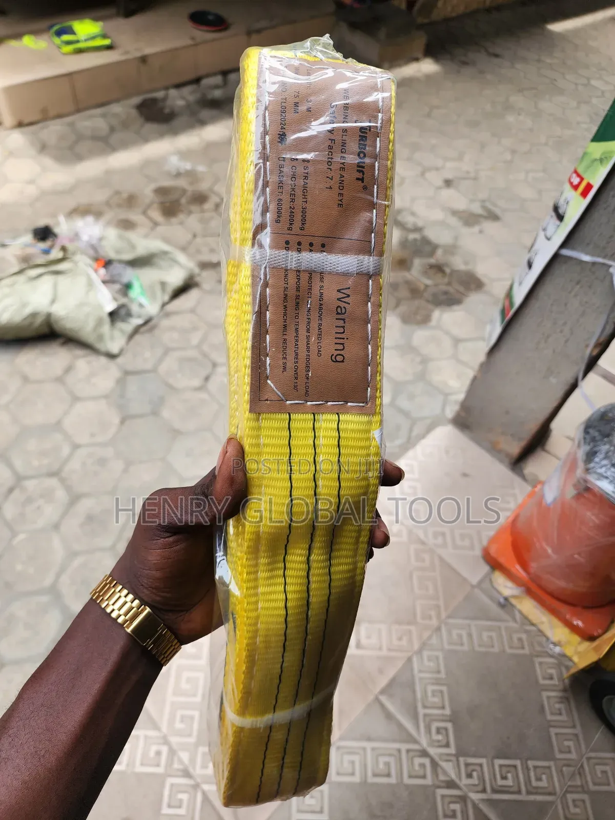 3ton by 3metres Lifting Belt