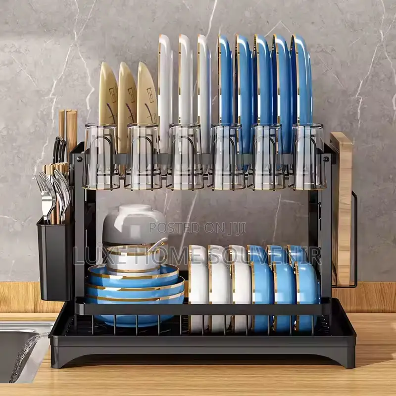 2 Tier Dish Draining Rack
