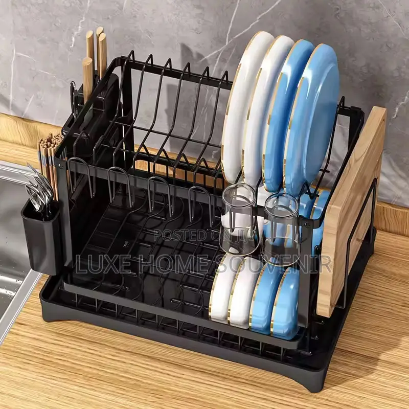 2 Tier Dish Draining Rack