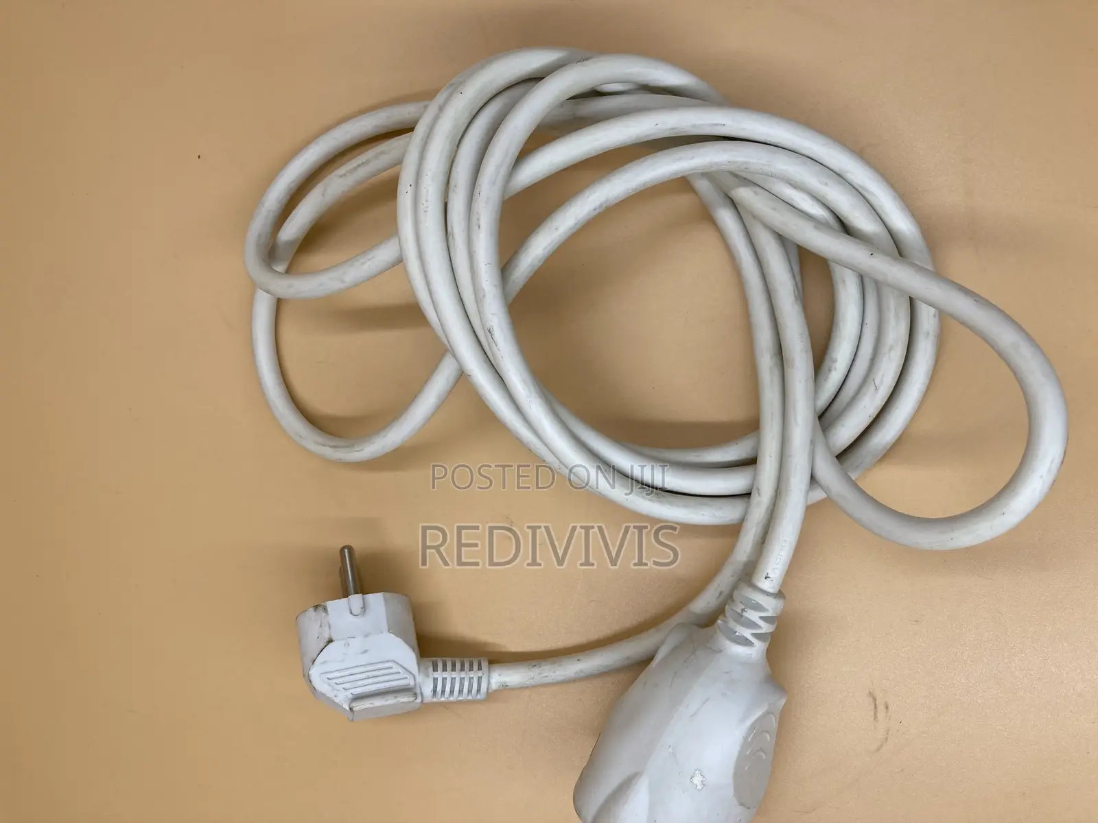 Standard White Electrical Extension Cord