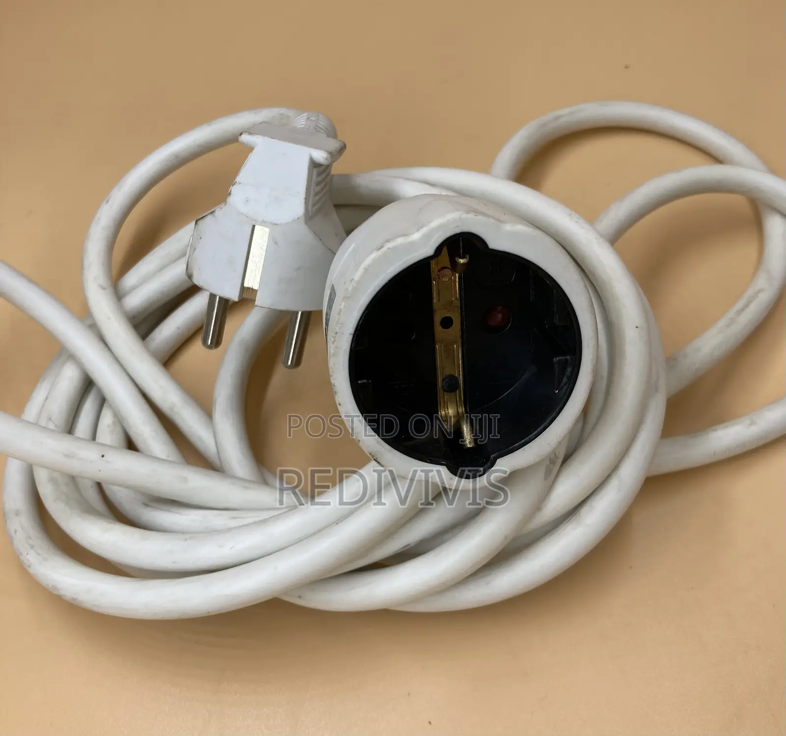 Standard White Electrical Extension Cord