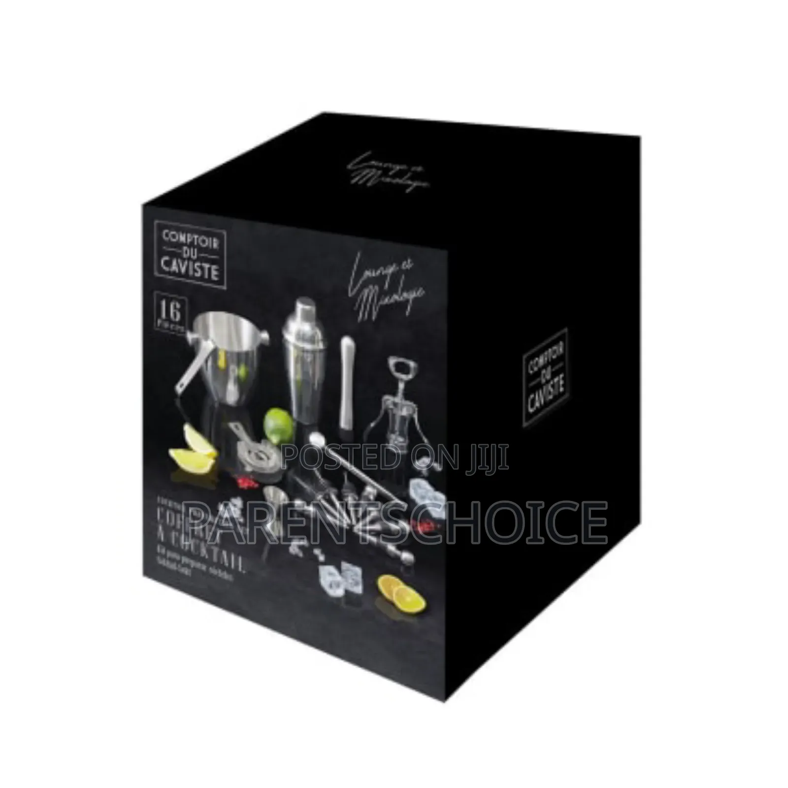 16-Piece Stainless Steel Cocktail Set