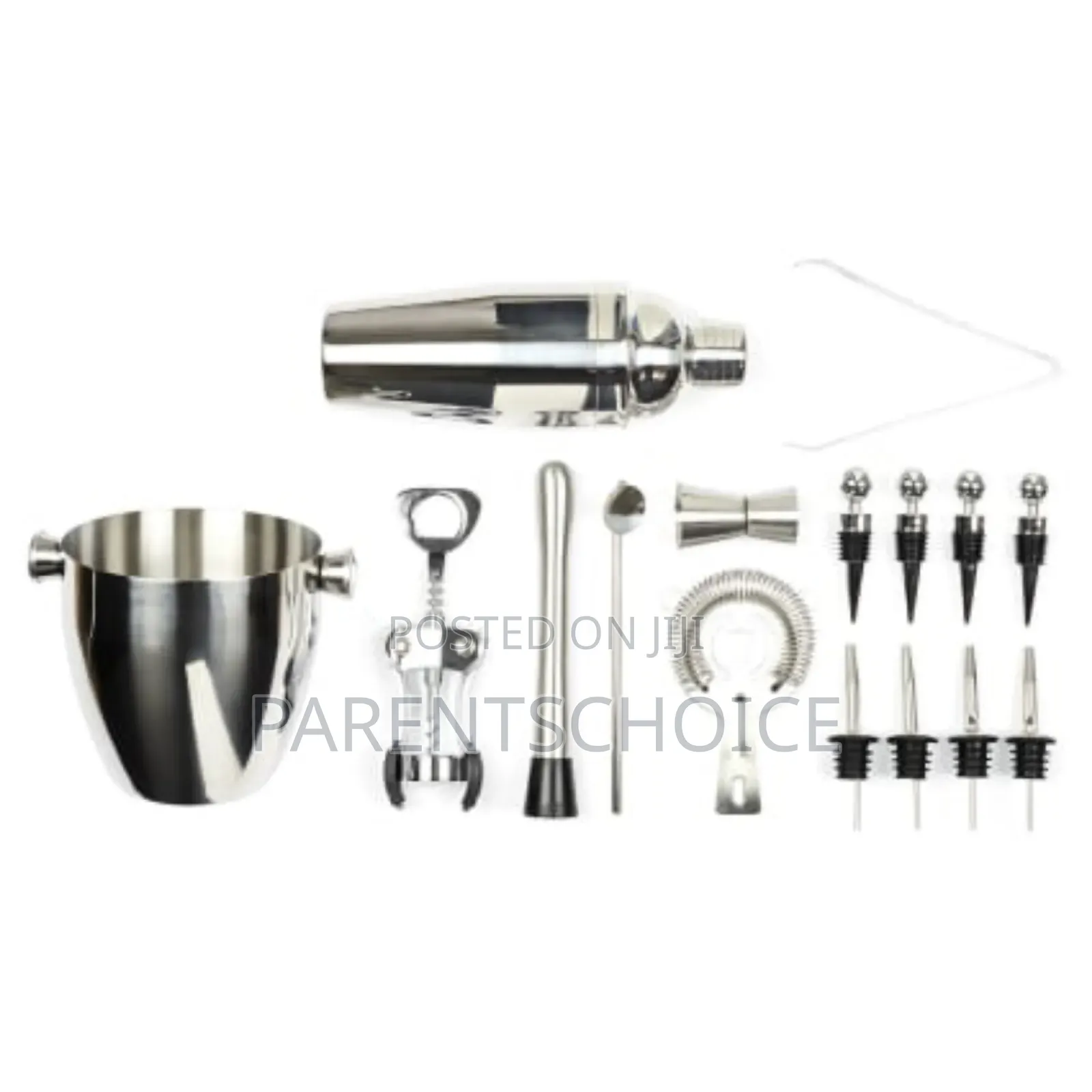 16-Piece Stainless Steel Cocktail Set