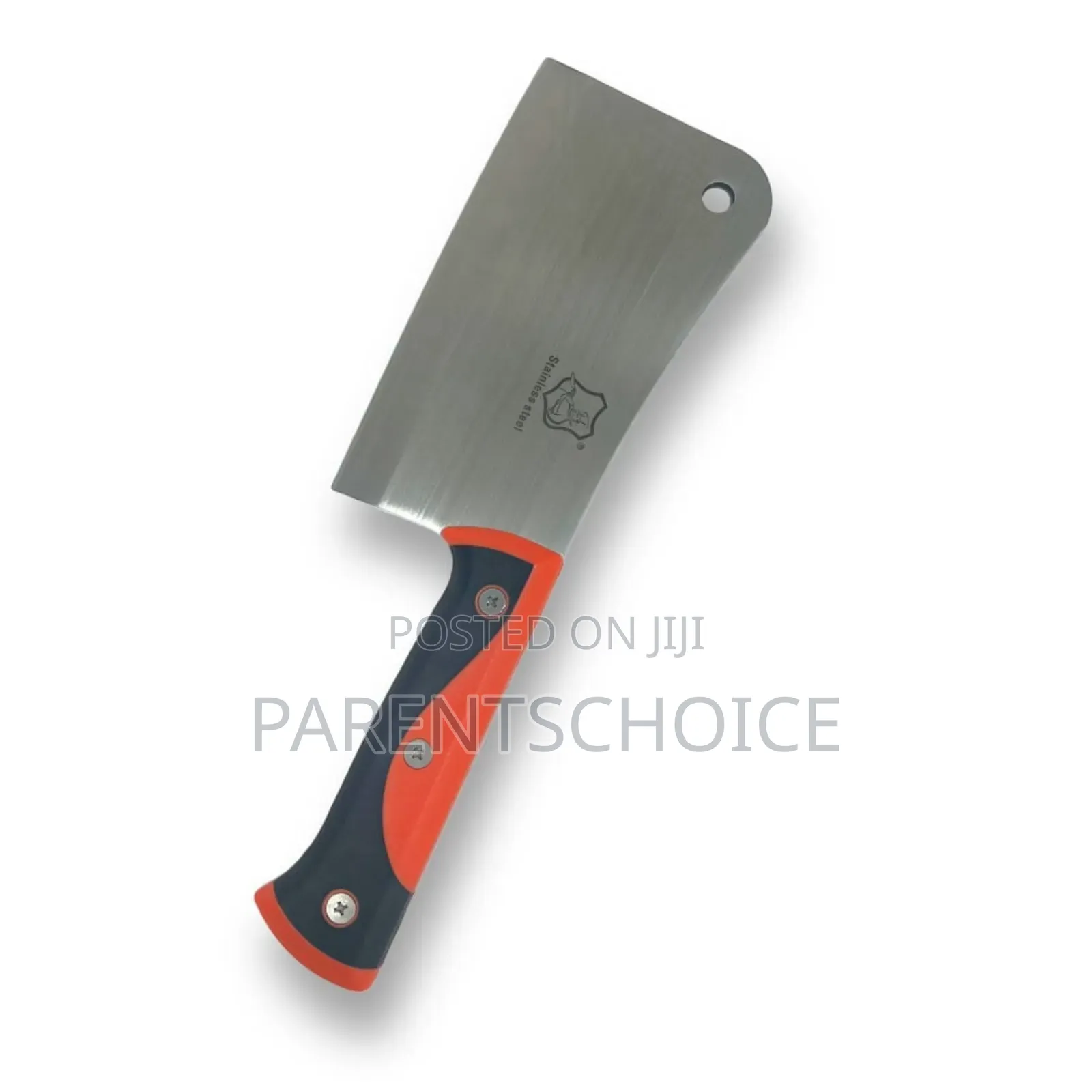 Kitchen Axe Stainless Steel Chopper Knife Silver