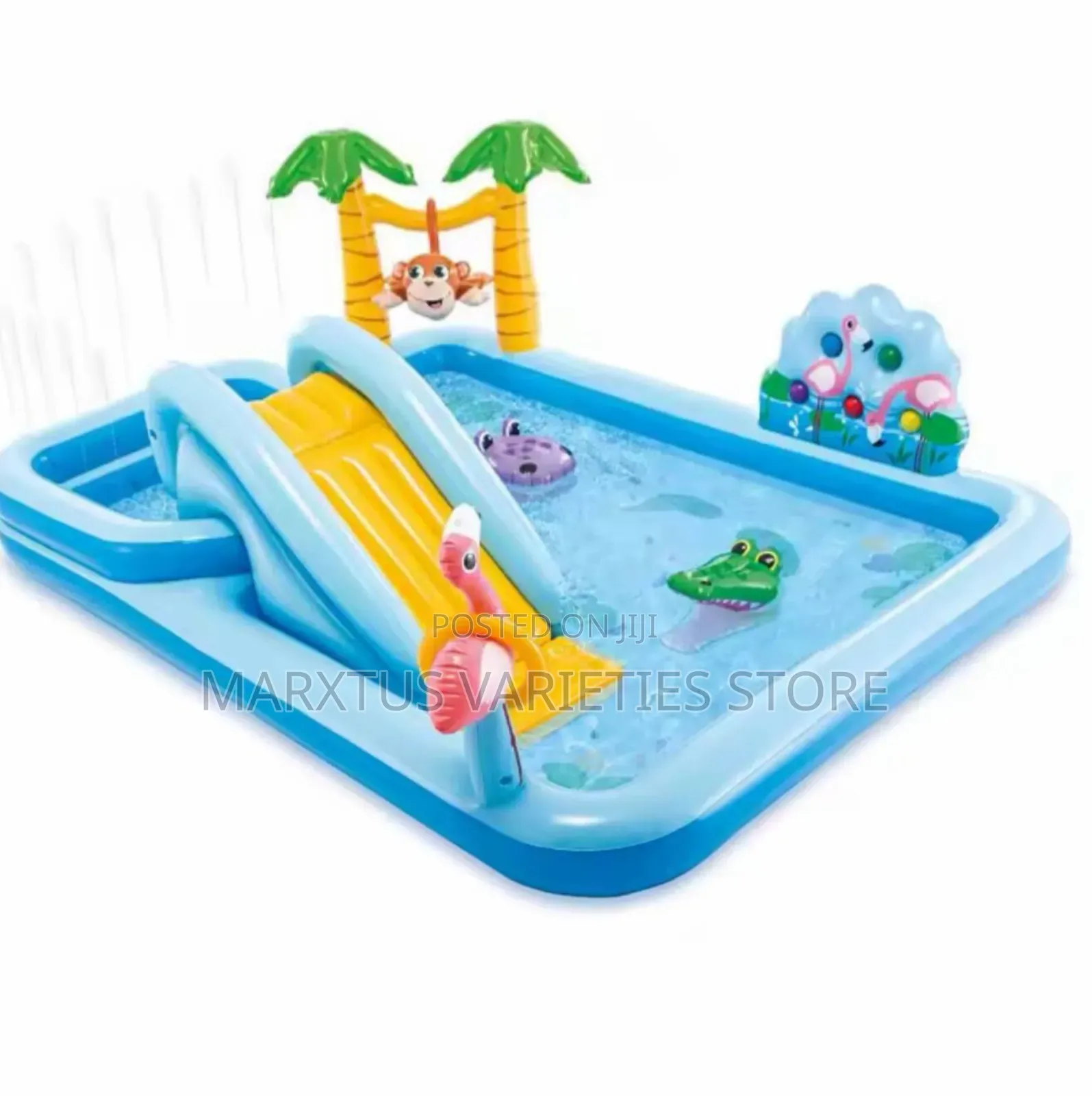 Crocodile Garden Water Slide Inflatable Bouncy Castle Pool