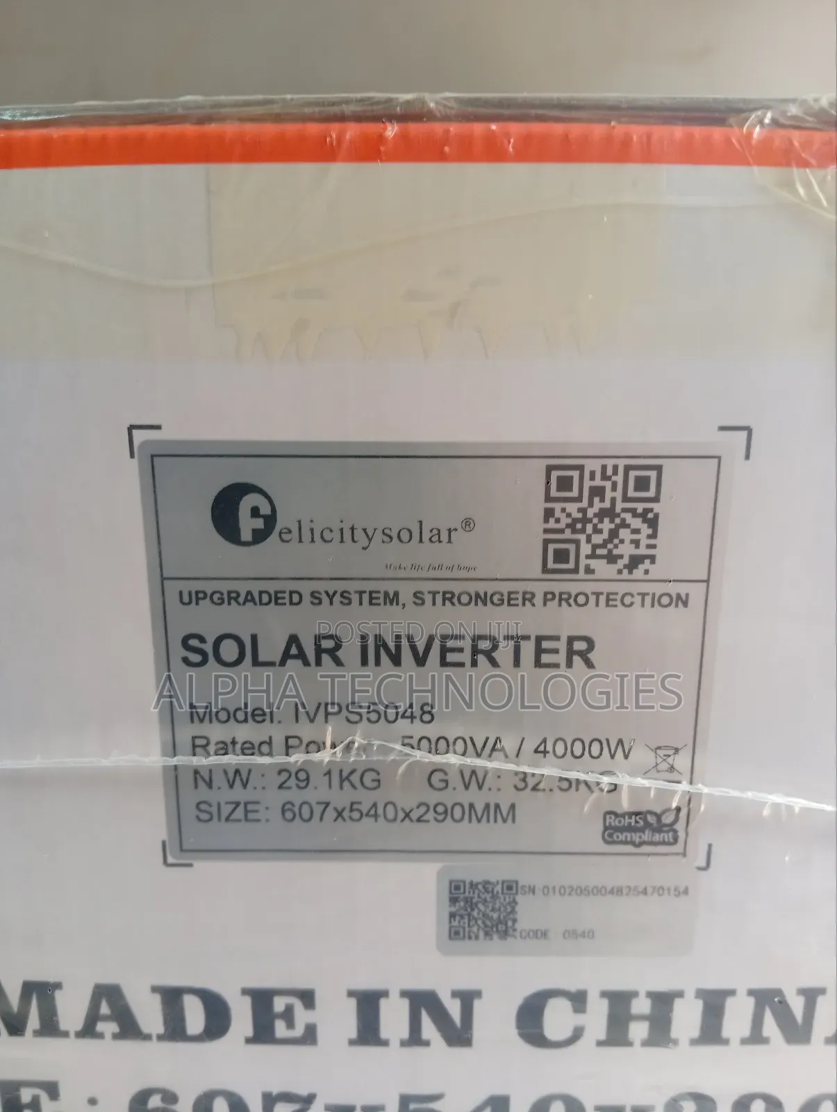 Felicity Transformer Based 5kva Inverter 48volts