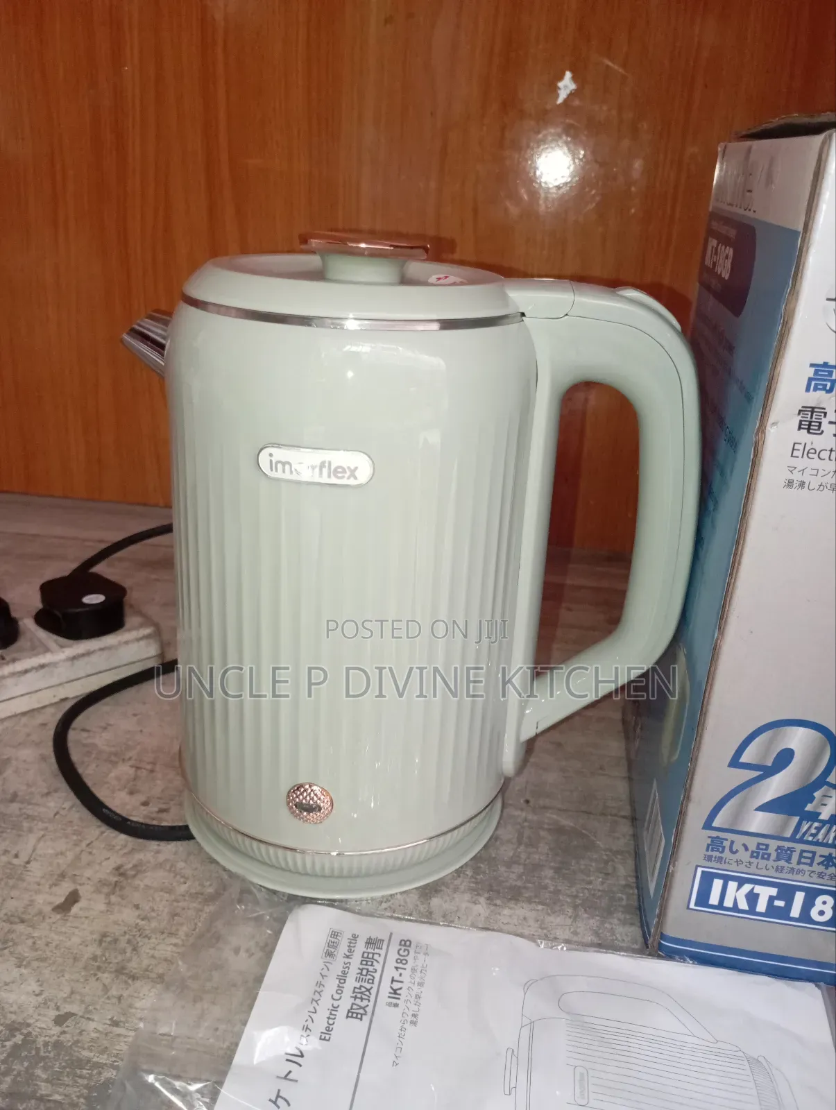 Imaeflex Ikt-18gb 1.8l Electric Cordless Kettle, 1500w.