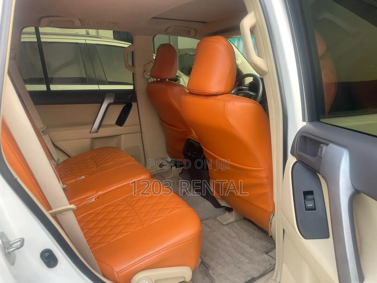 White Toyota Prado Now Available for Hire