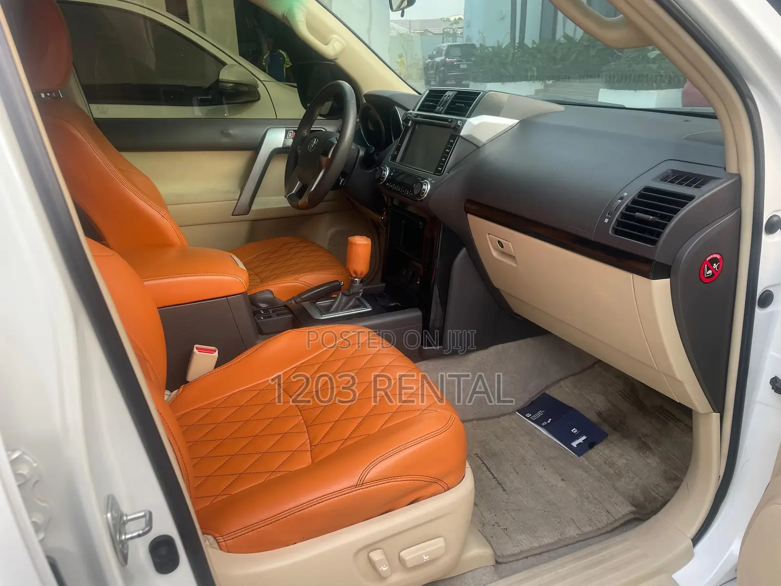 White Toyota Prado Now Available for Hire