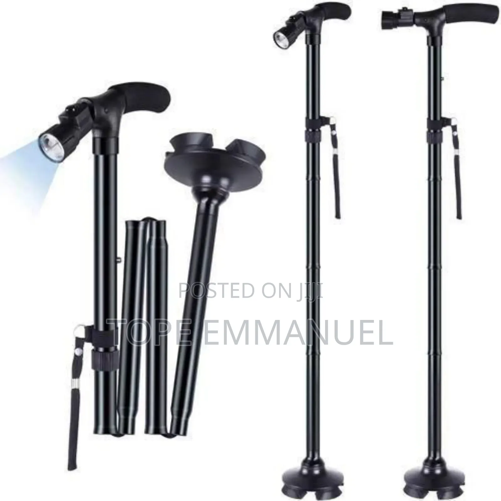 Elderly Walking Stick With Led Lights