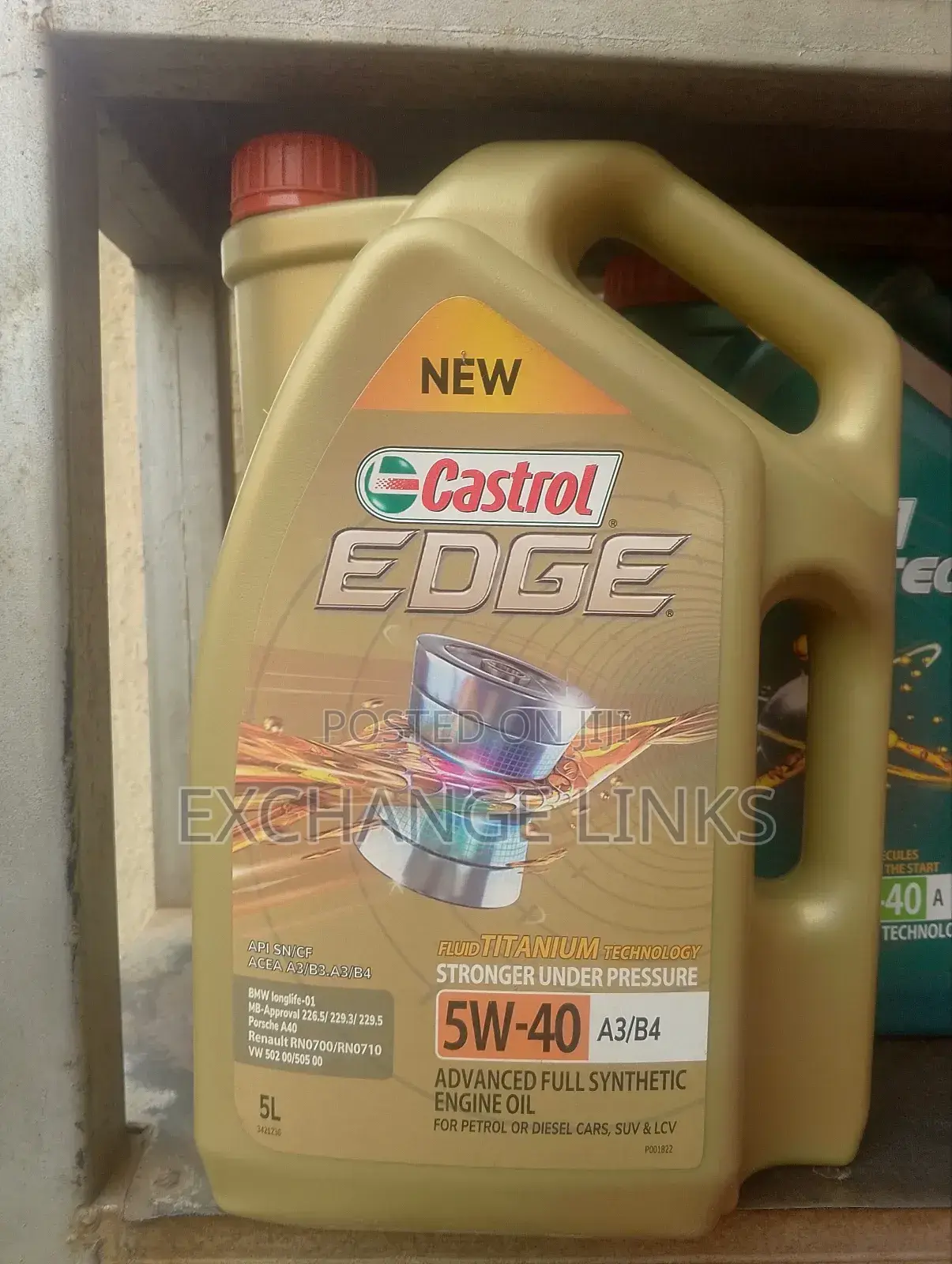 Castrol Edge 5w-40 Full Synthetic Oil 5l