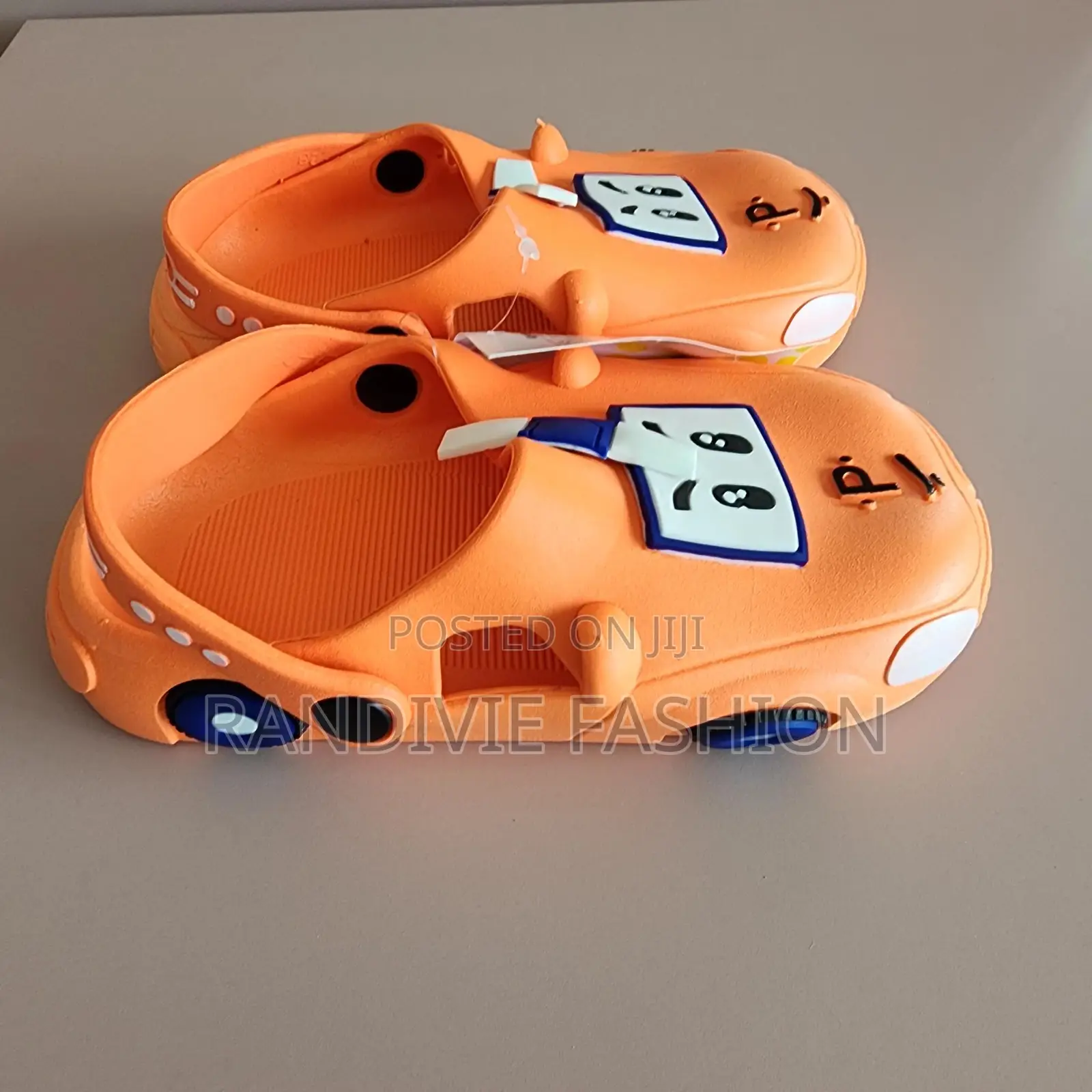 Car PVC Slippers [Orange]