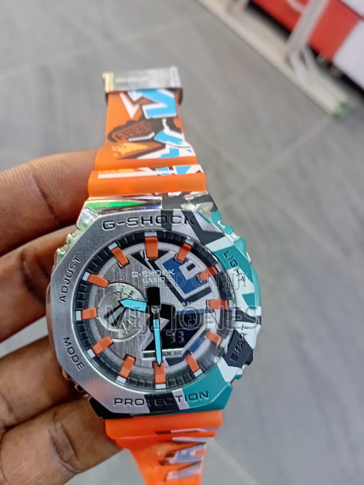 G-shock Patterned Orange Strap