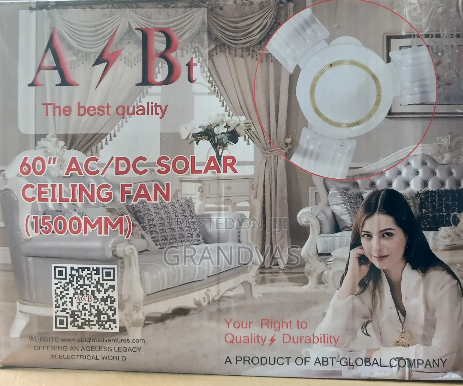 Solar Ceiling Fan - Dc /Ac