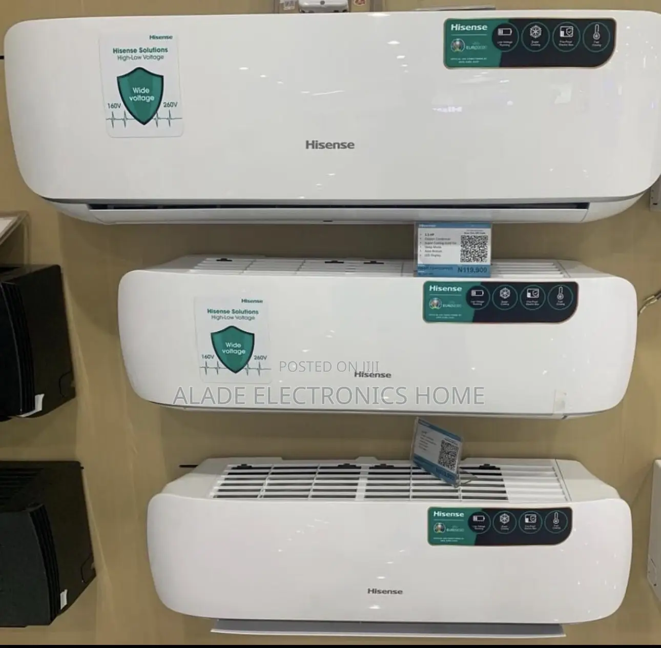 1.5hp Hisense Non Inverter Split Ac. 100% Copper Condenser