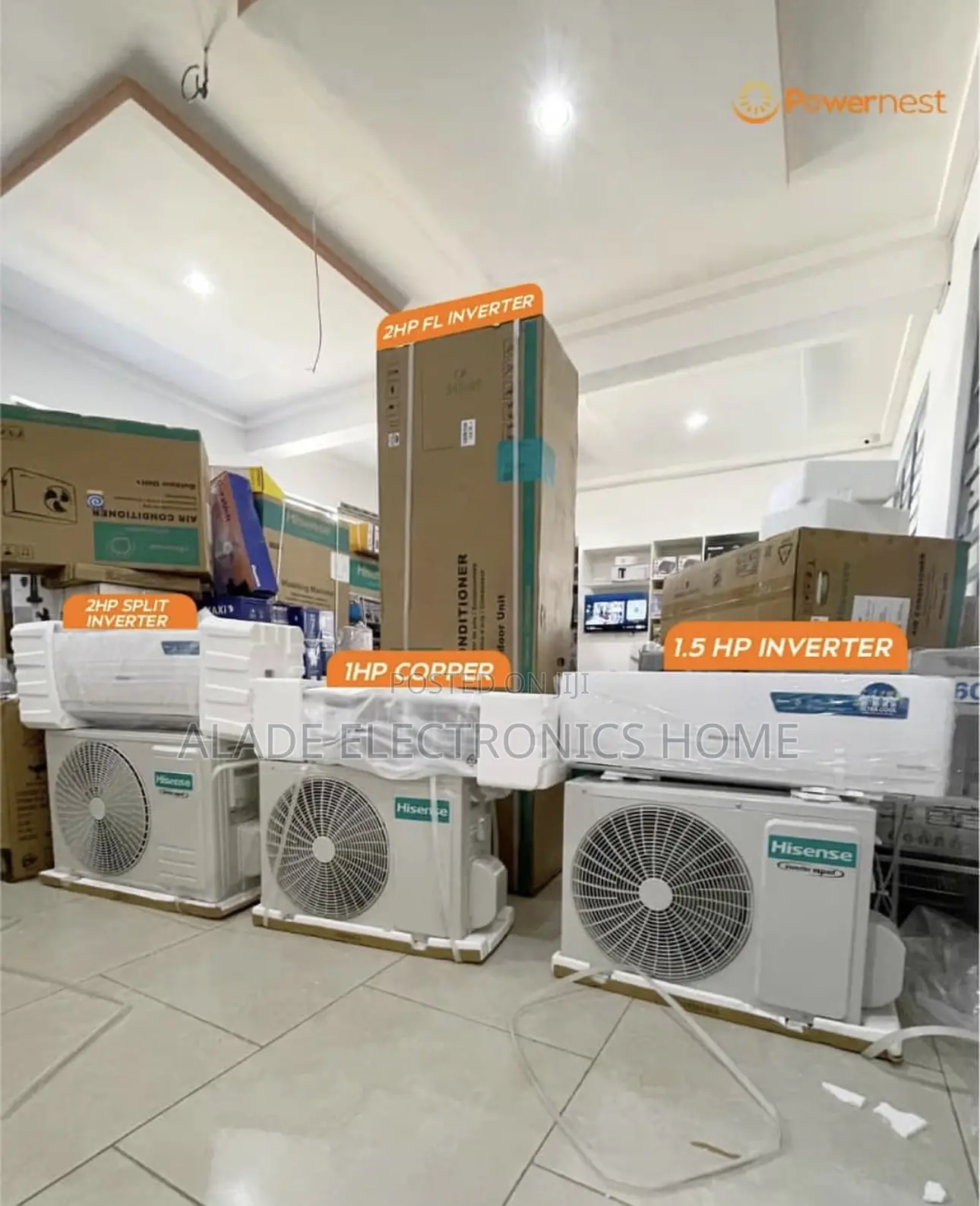 1.5hp Hisense Non Inverter Split Ac. 100% Copper Condenser
