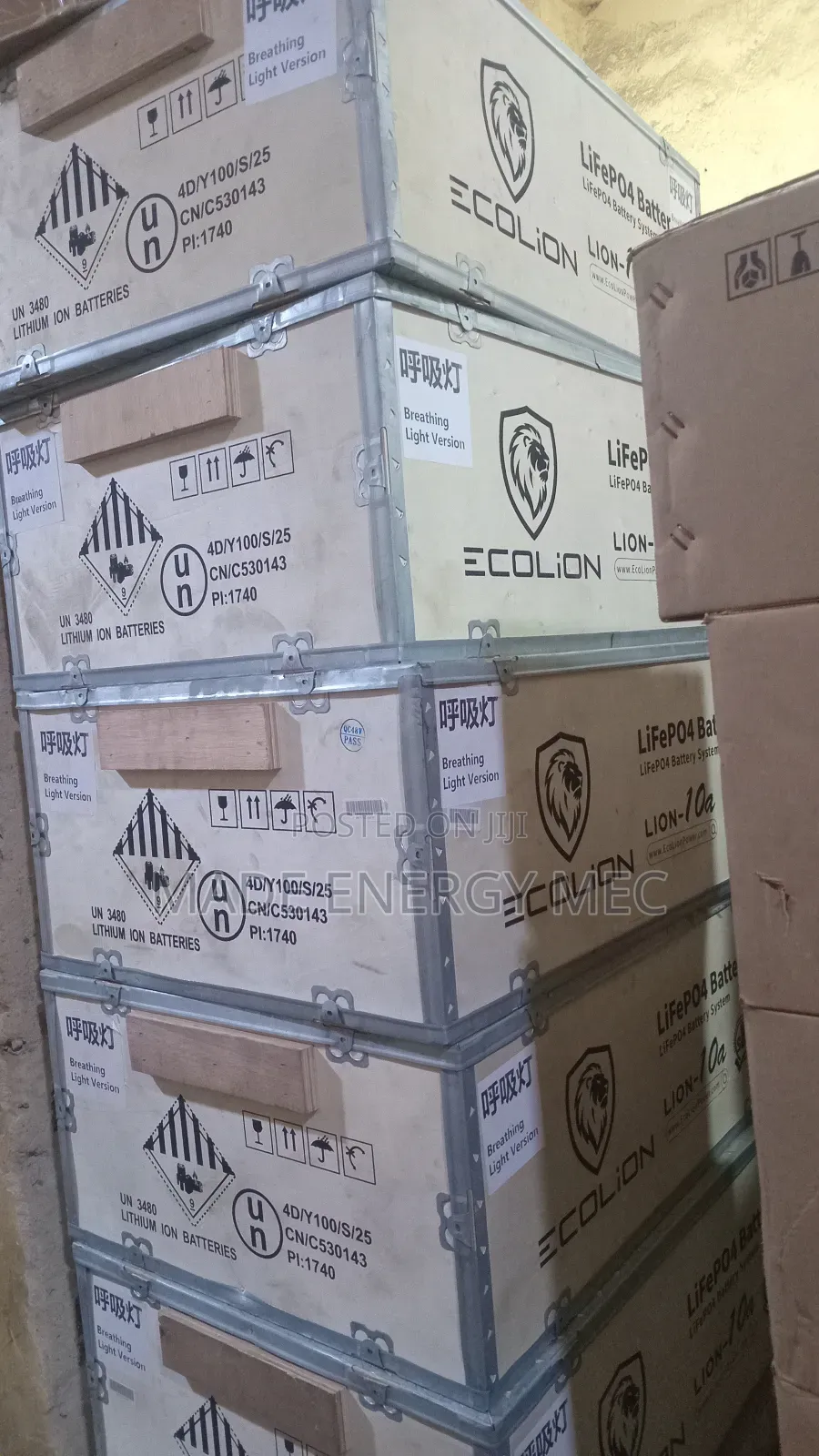 7.6kwh Ecolion Lithium Battery 51.2v