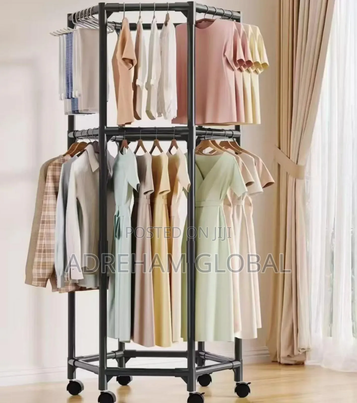 Cloth Hanger With Wheels