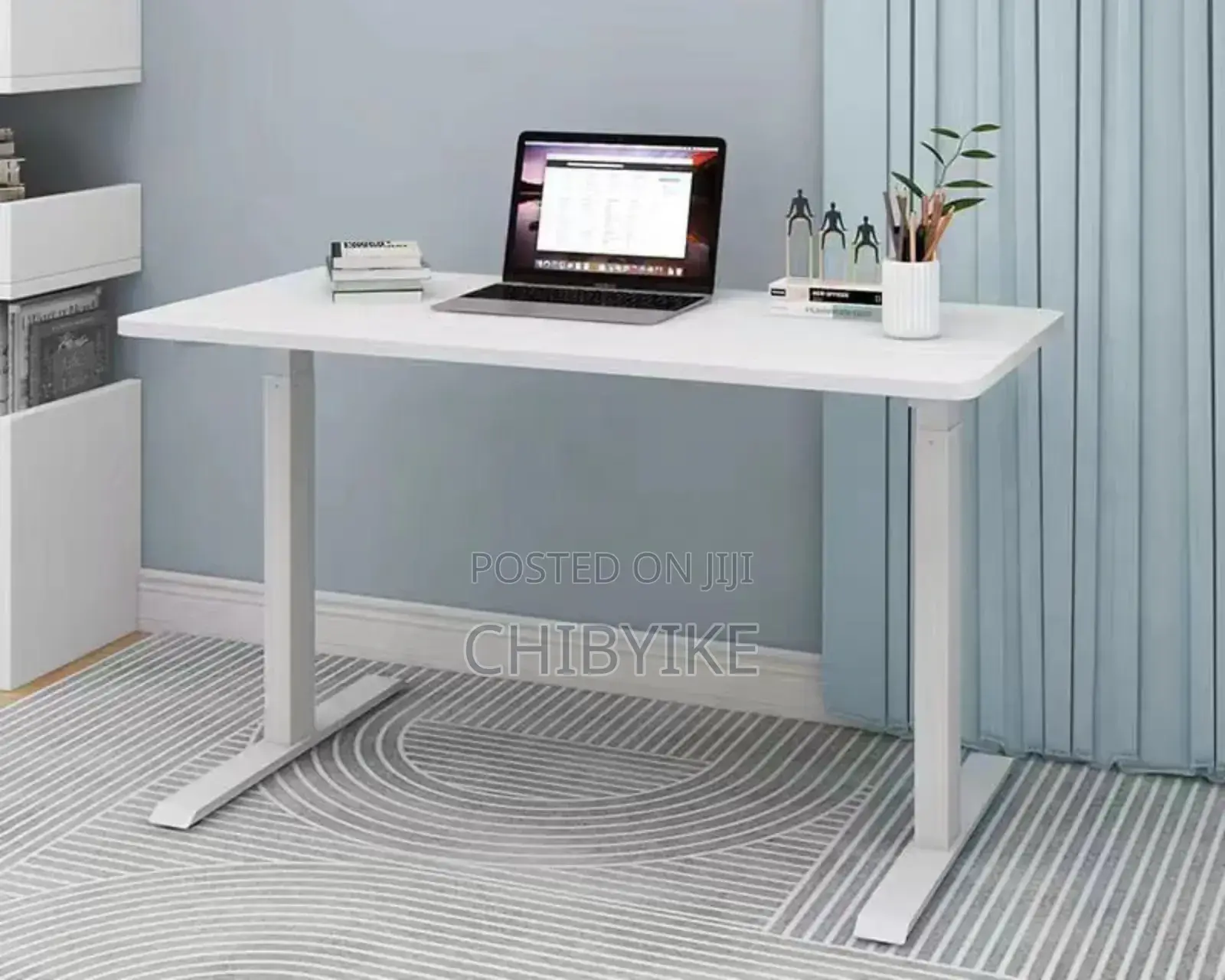 Office Adjustable Table Wood Top 1.4m