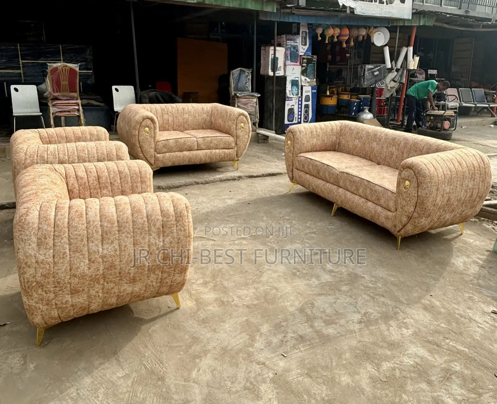 Affordable Top Graded Set of Upholstery Fabric Sofa | Chairs | Couch