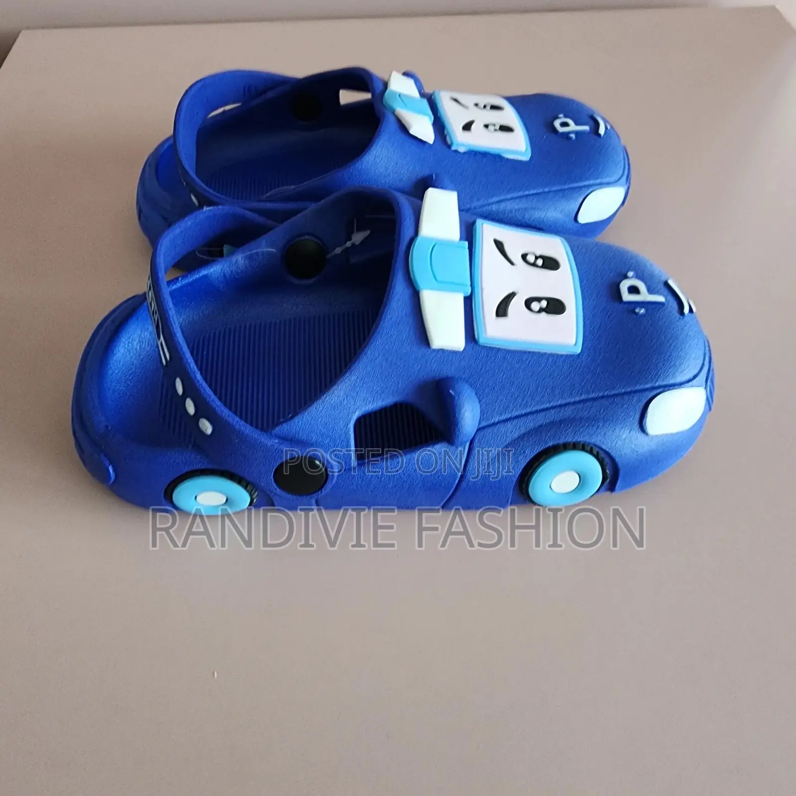 Car Pvc Slippers [Blue]