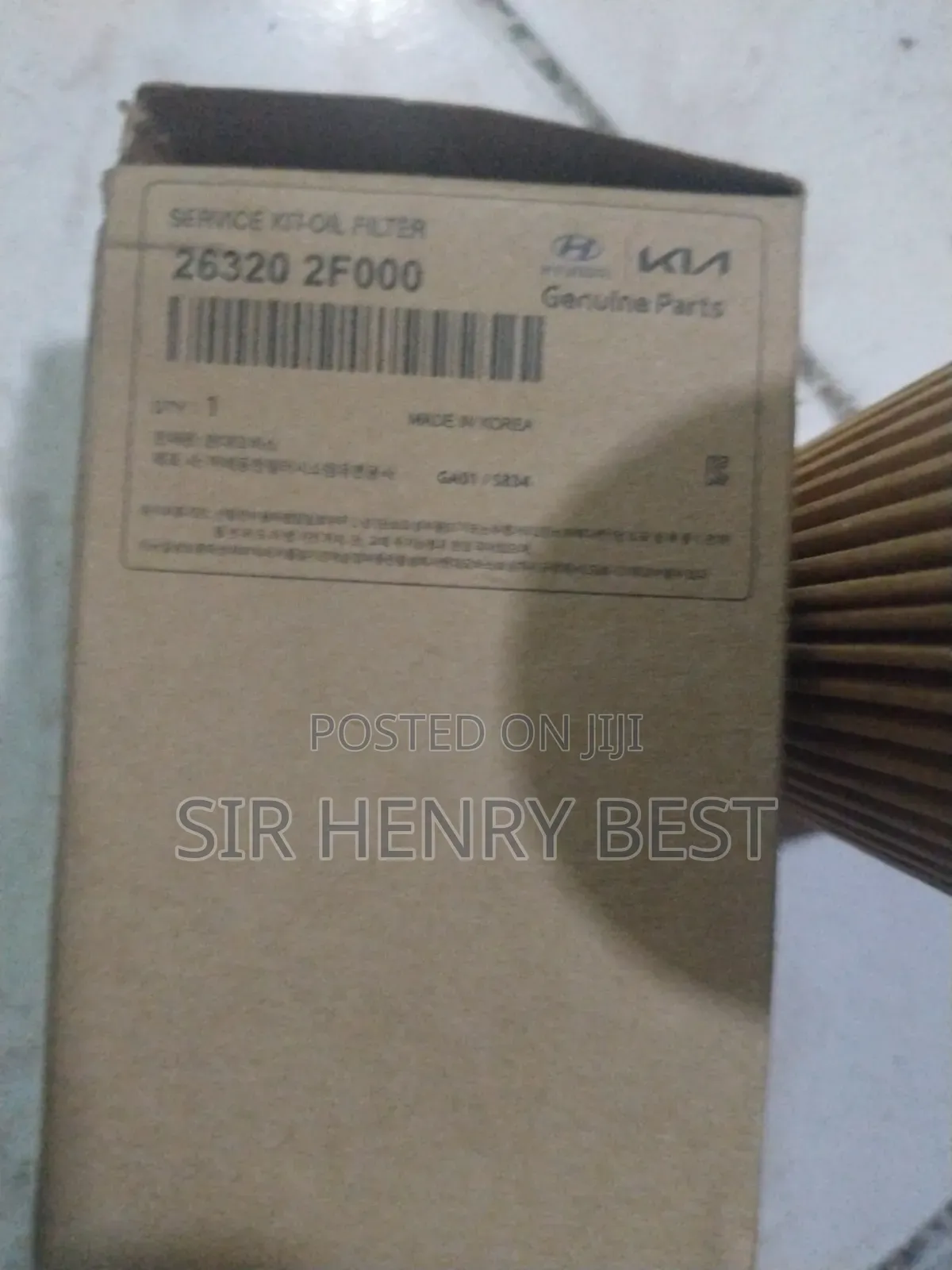 Oil Filter Hyundai Palisade....26320 2f000