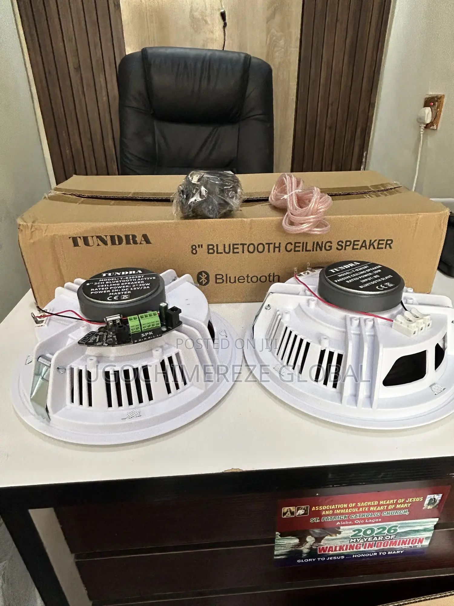 2in1 20w Bluetooth Ceiling Speaker (Master+Slave) With Built-in Amp.